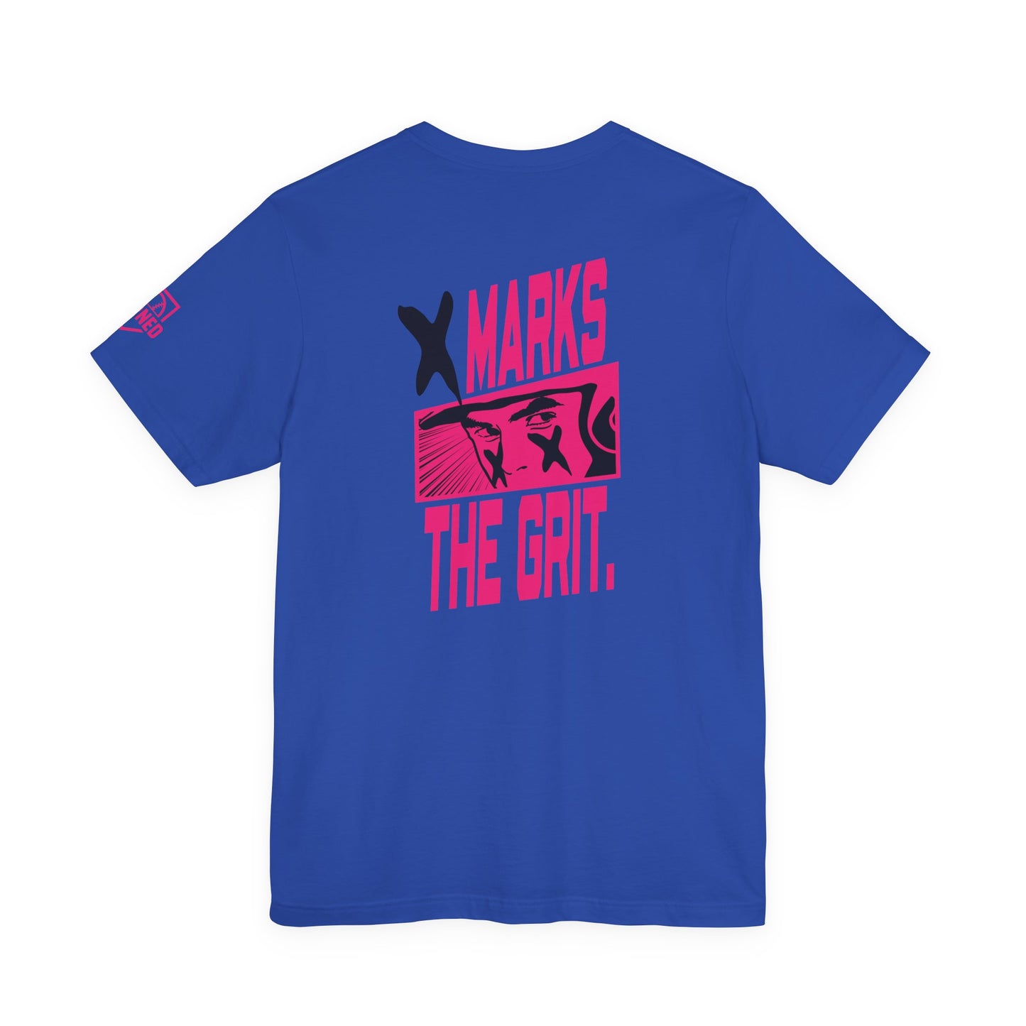 X MARKS THE GRIT Tee (Black X, Pink font)