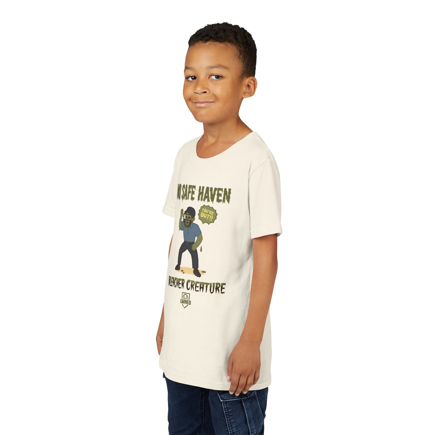 NO SAFE HAVEN Youth Tee - BLEACHER CREATURE Collection