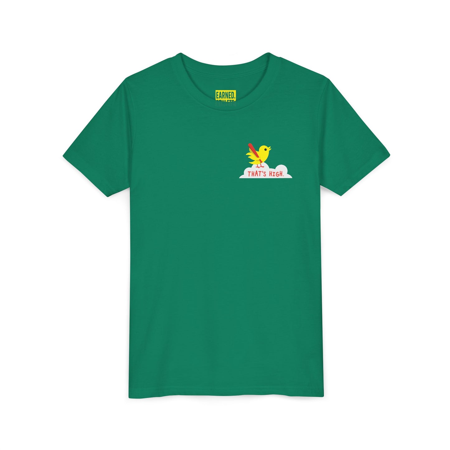 THAT'S HIGH Youth Tee (Yellow Bird) - DUGOUT CHANT Collection