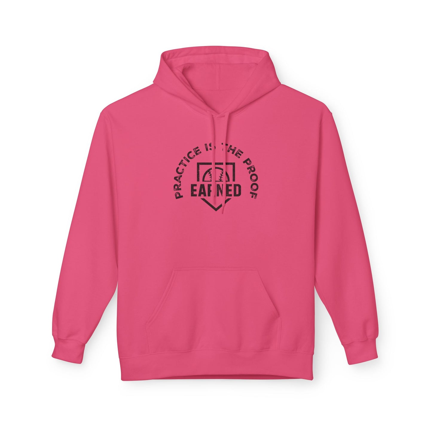 PRACTICE IS THE PROOF Hoodie (Black Font)