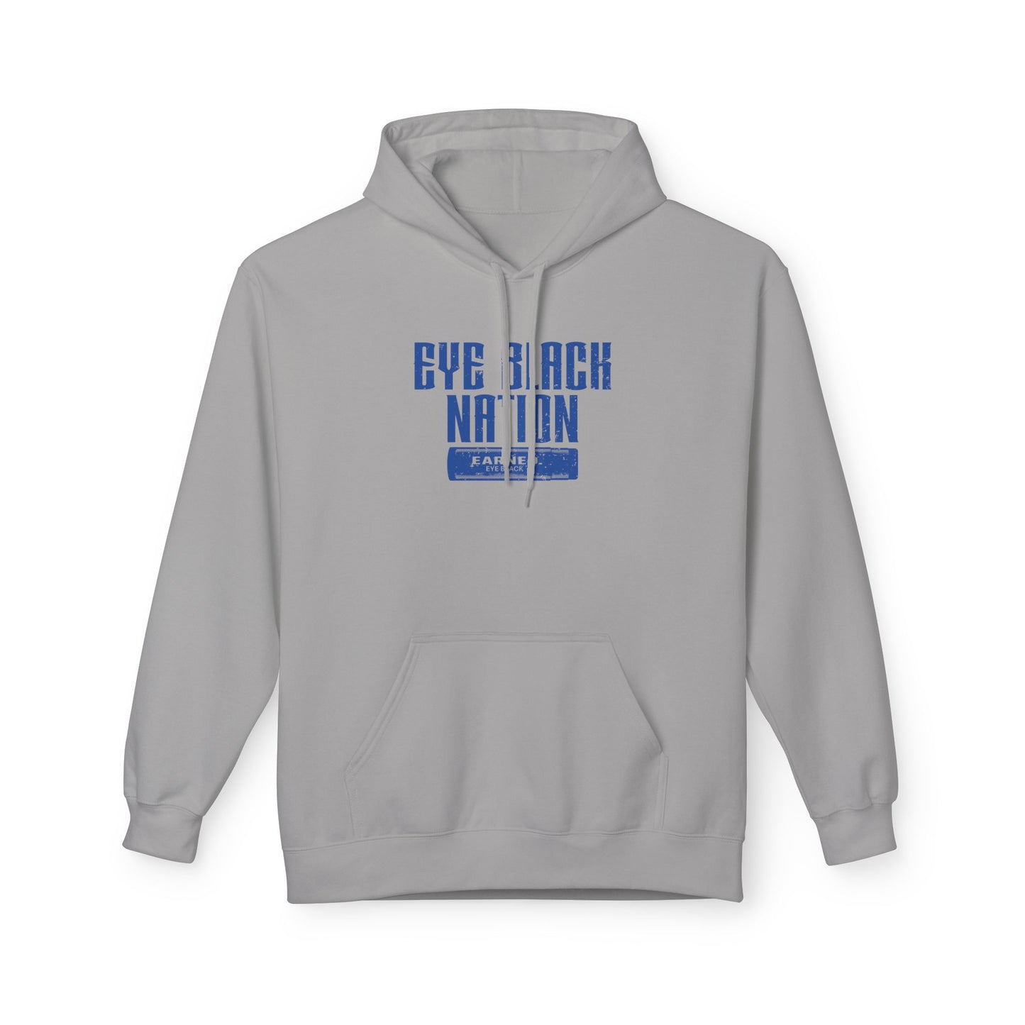 EYE BLACK NATION Adult Hoodie (Blue Font)