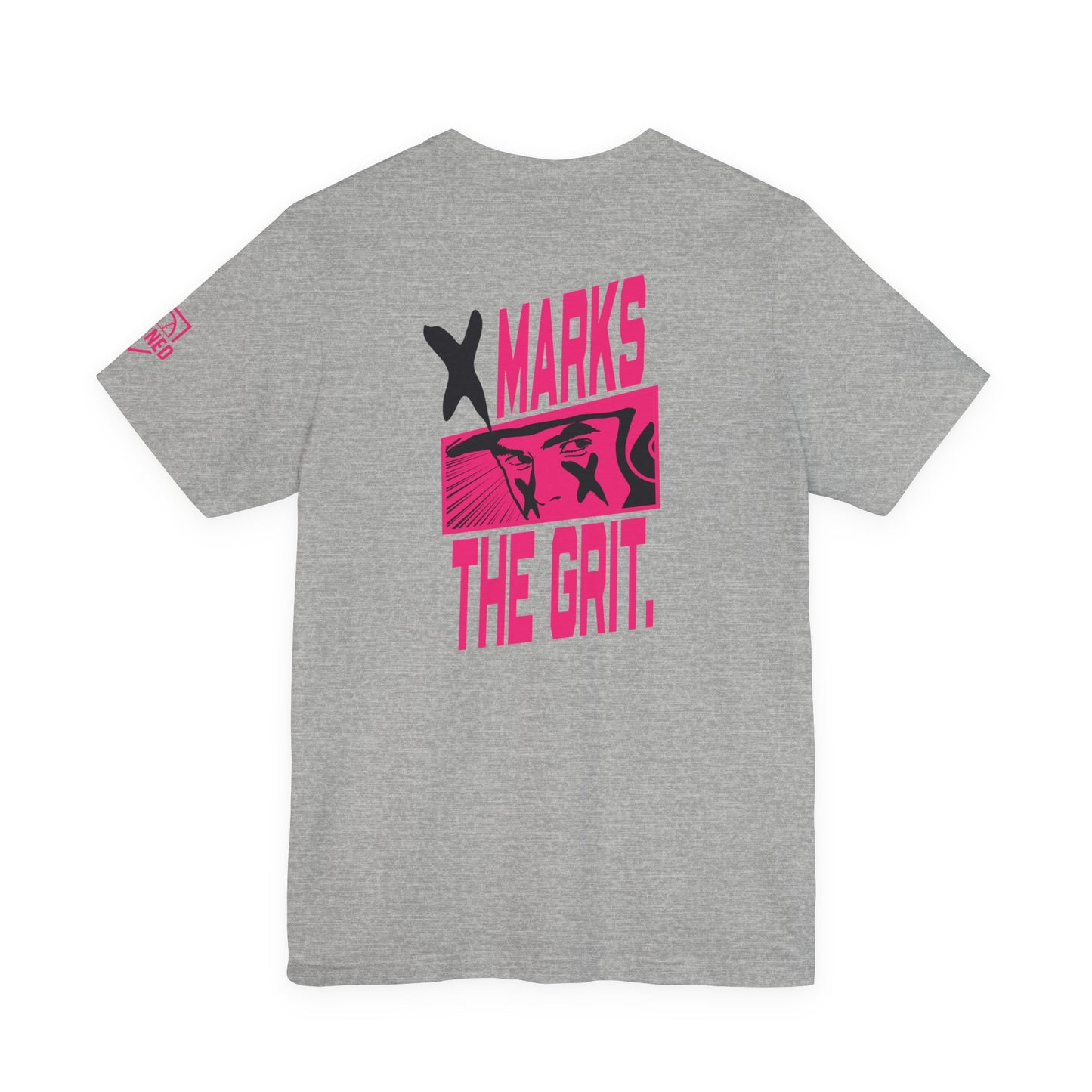 X MARKS THE GRIT Tee (Black X, Pink font)