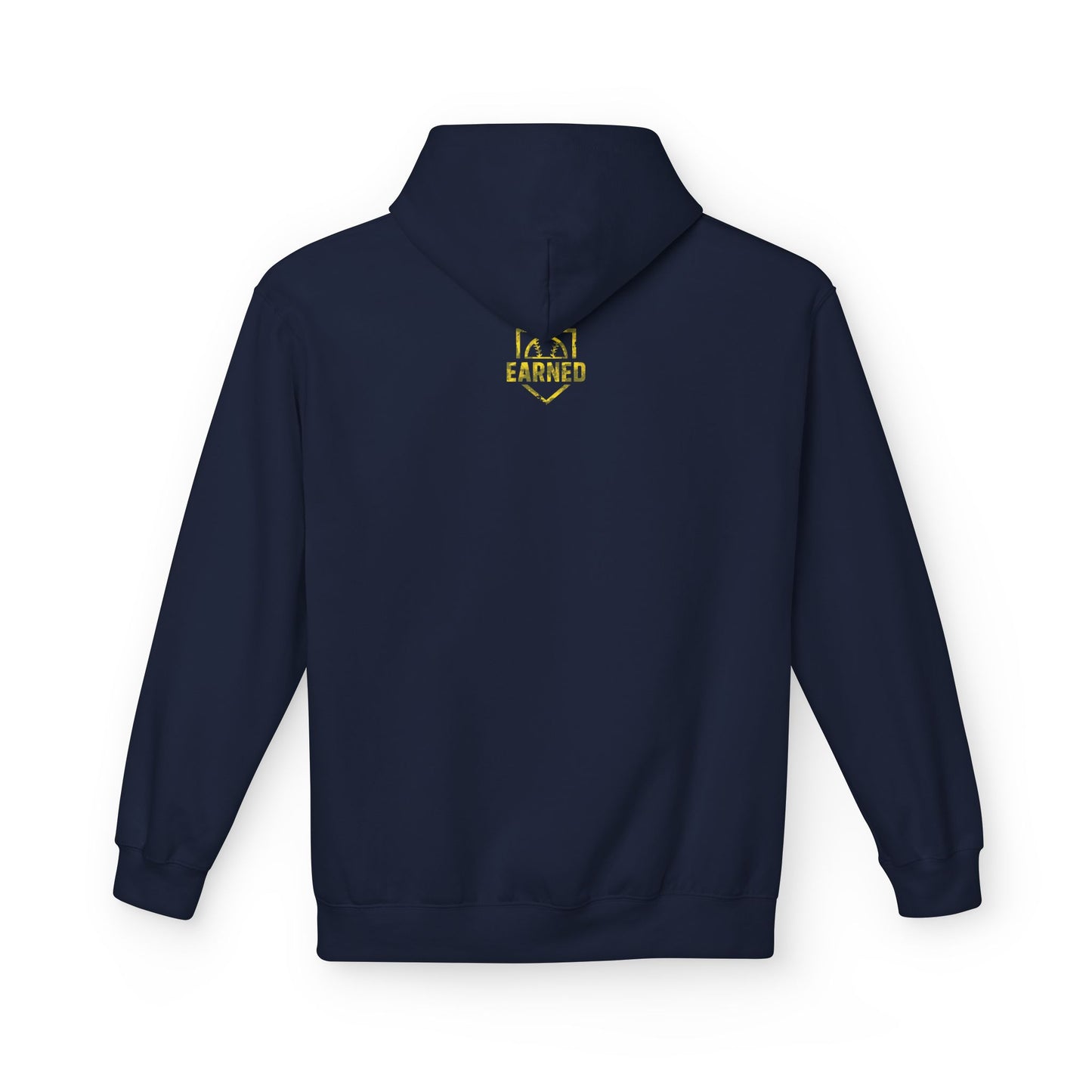 SHOWING UP ADDS UP Adult Hoodie (Yellow Camo Logo)