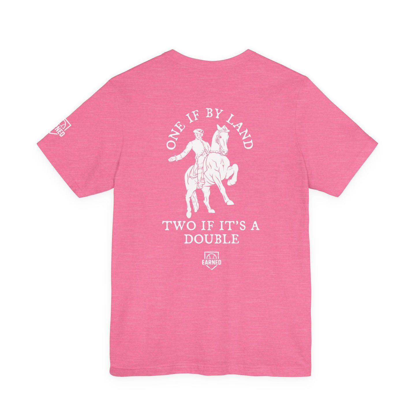 ONE IF BY LAND, TWO IF IT'S A DOUBLE Tee (Paul Revere White)