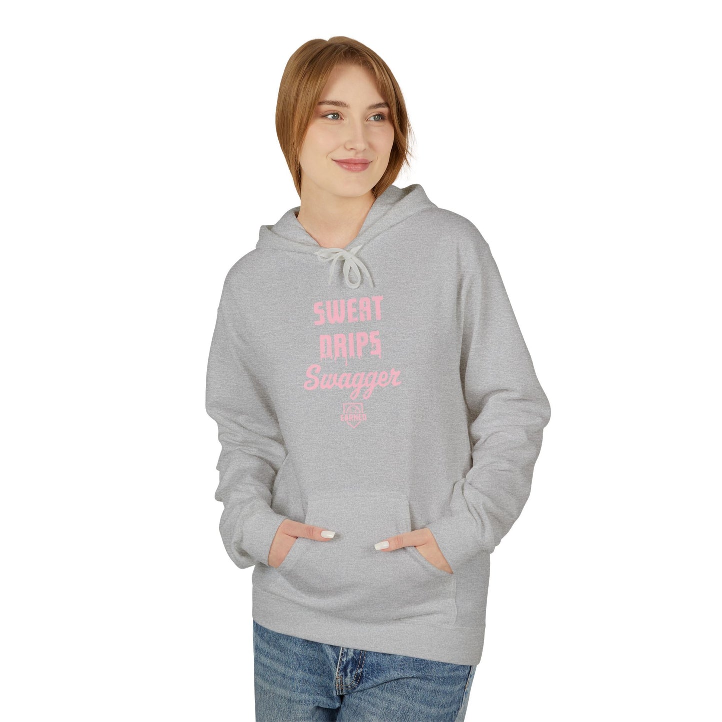 SWEAT DRIPS SWAGGER Hoodie (Pink Font)