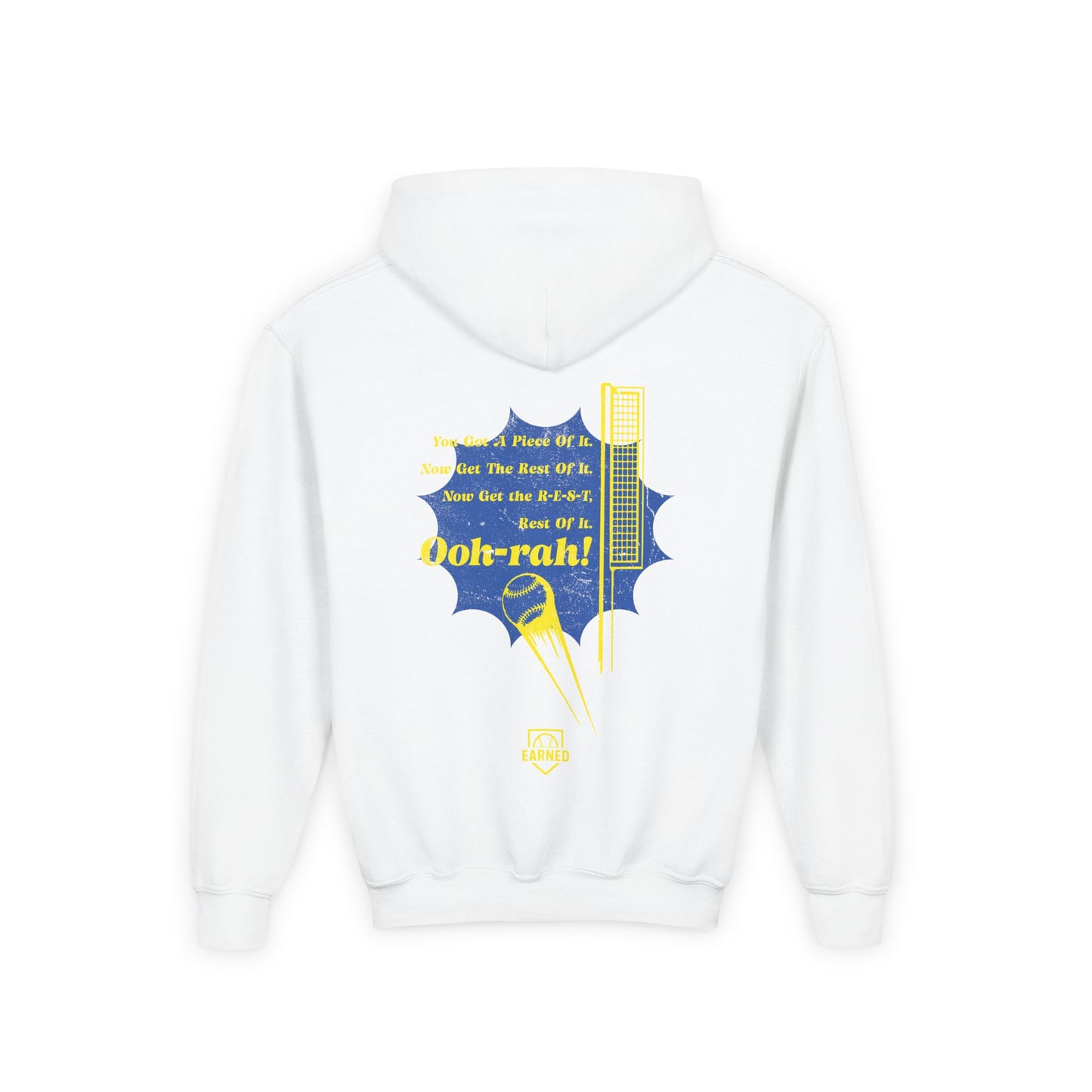 PIECE OF IT Youth Tee (Blue Logo) - DUGOUT CHANT Collection