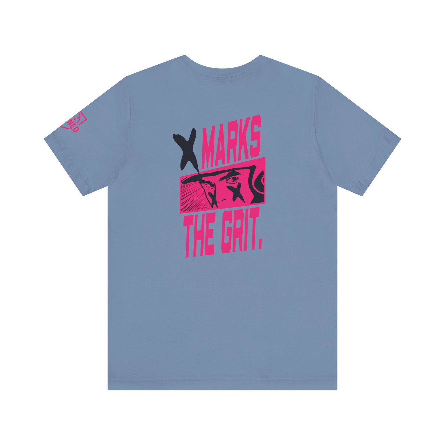 X MARKS THE GRIT Tee (Black X, Pink font)