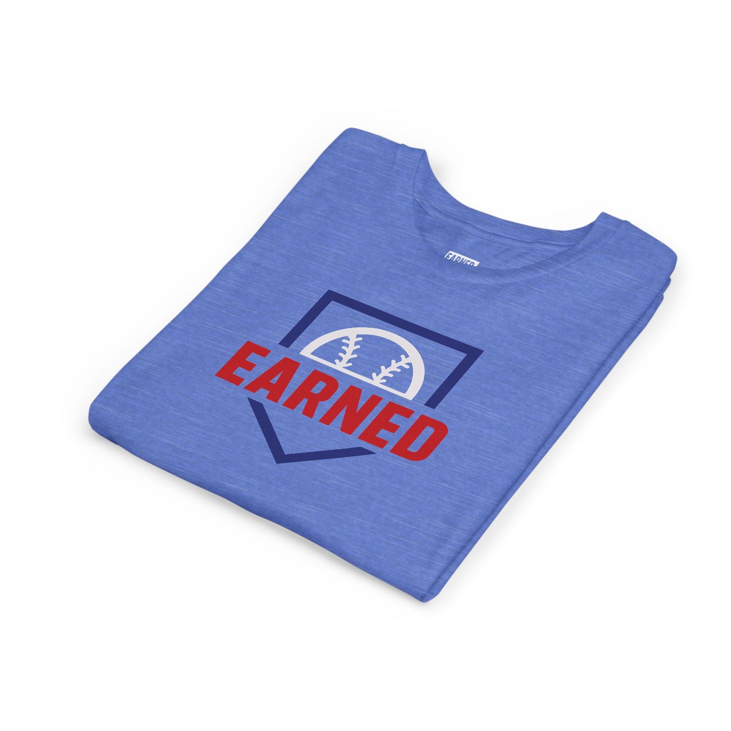 EARNED LOGO Youth Tee (Blue Plate)