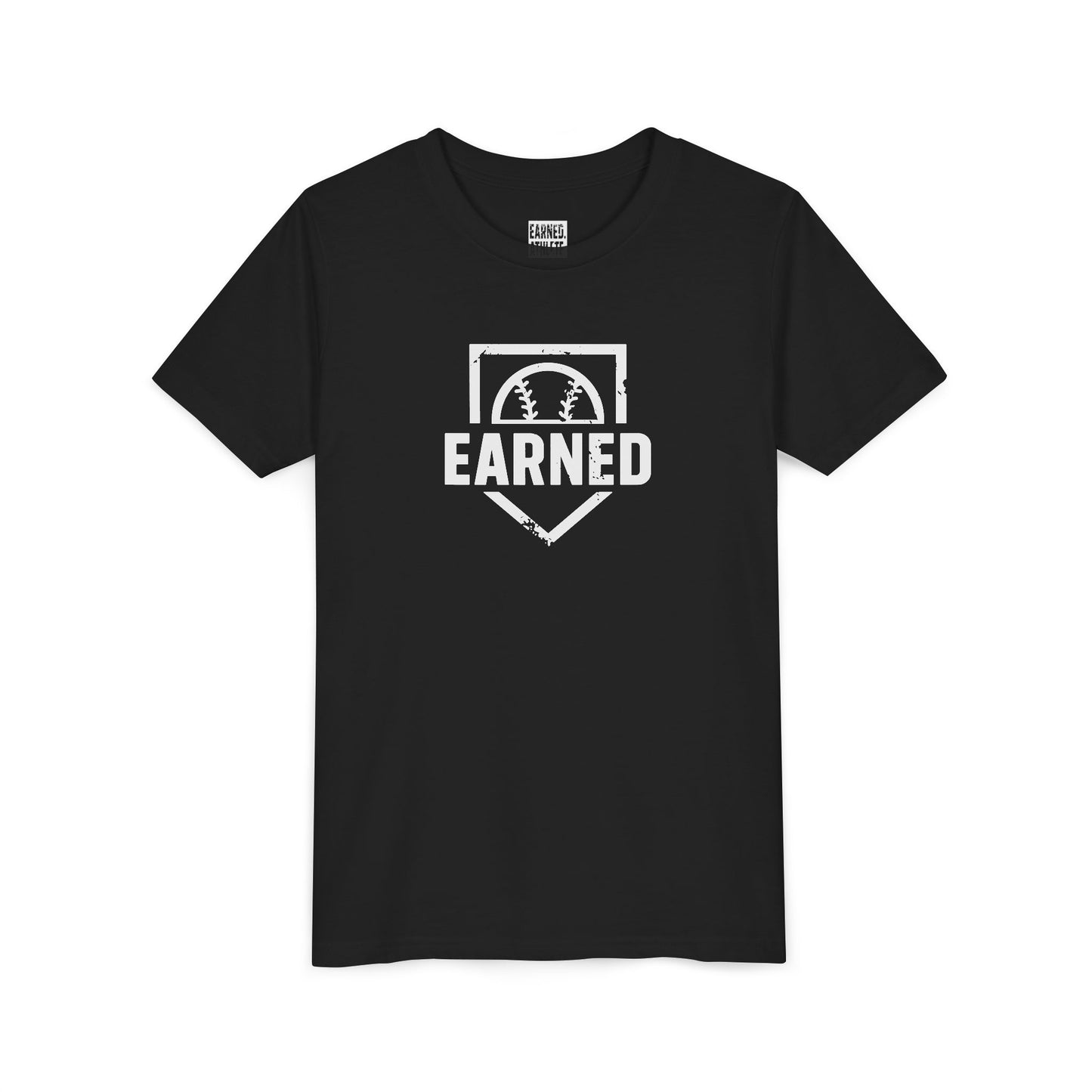 EARNED Logo Youth Tee (White Font)