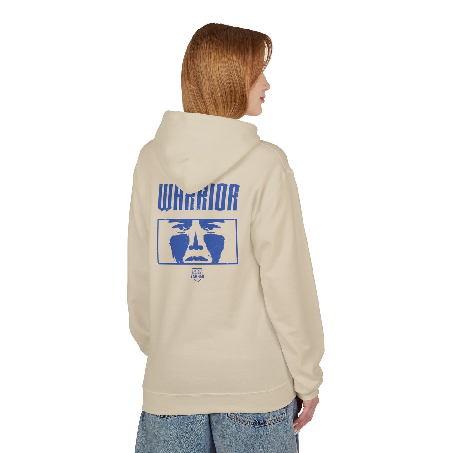 EYE BLACK NATION / WARRIOR Hoodie (Blue Font)