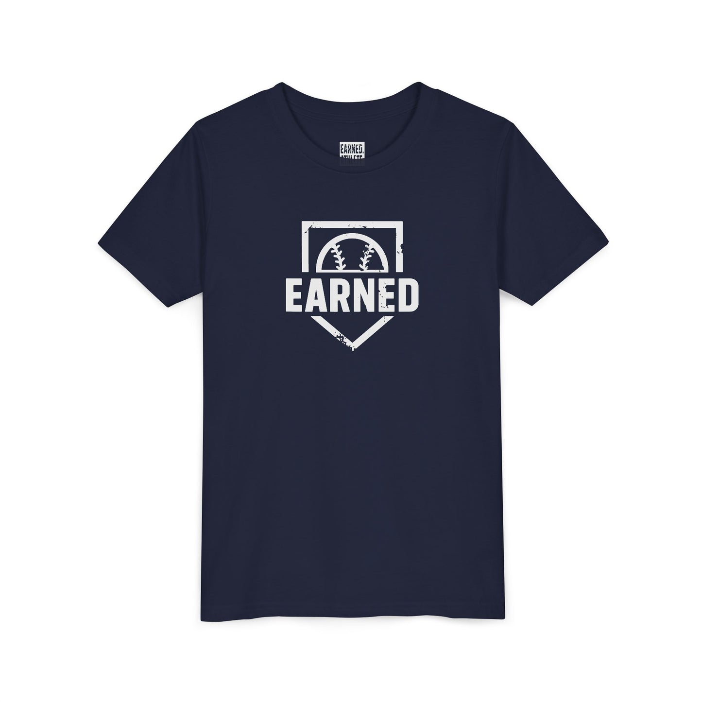 EARNED Logo Youth Tee (White Font)