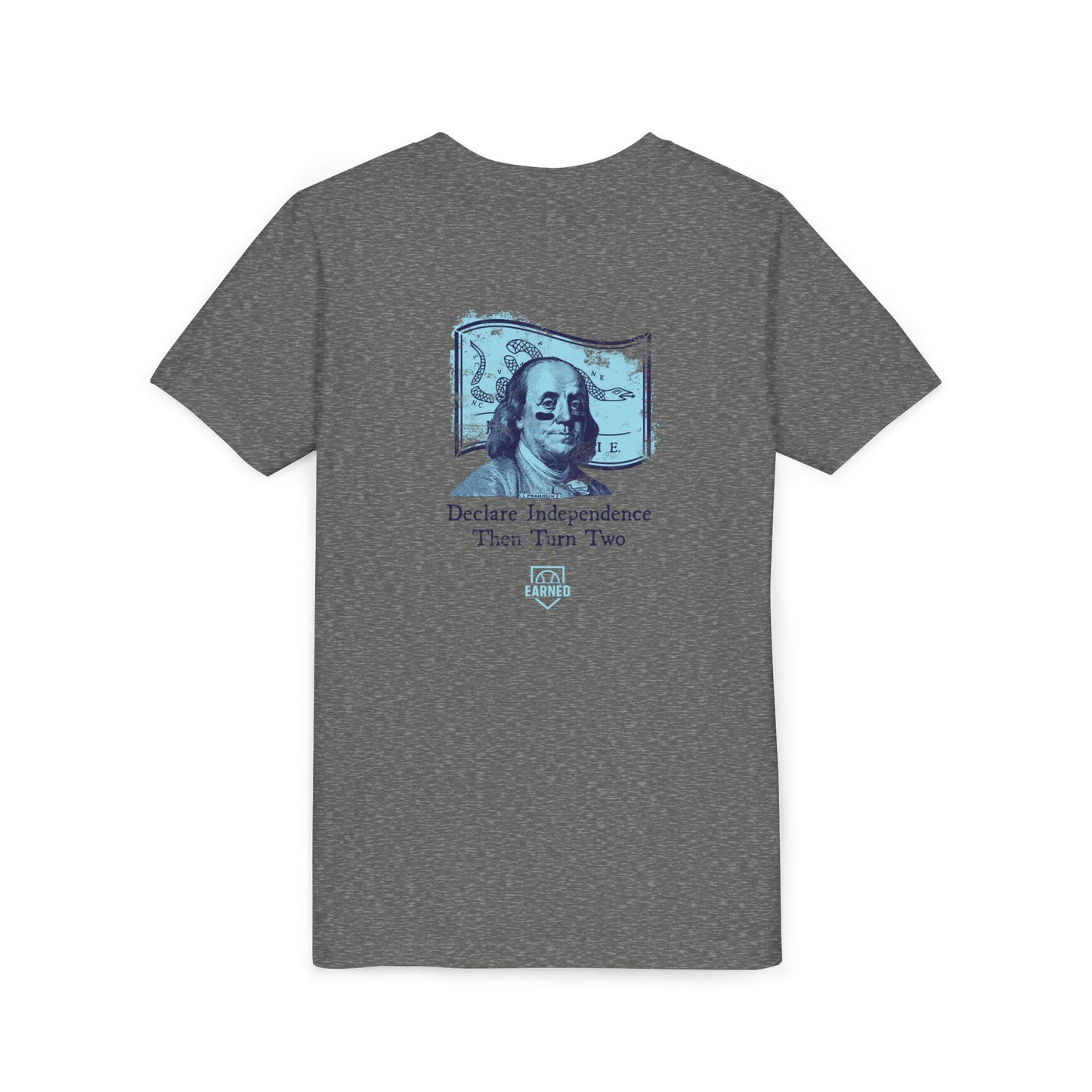 TURN TWO WITH BEN Youth Tee (Blue Logo)