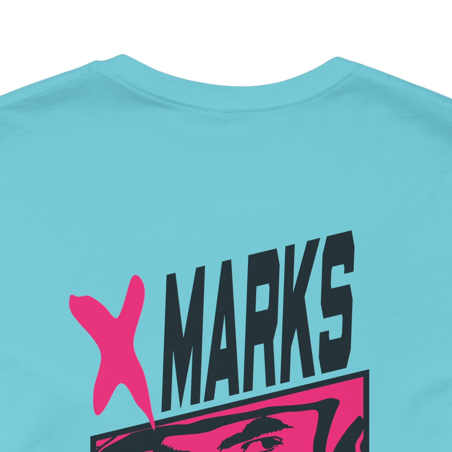X MARKS THE GRIT Tee (Pink X, Black Font)