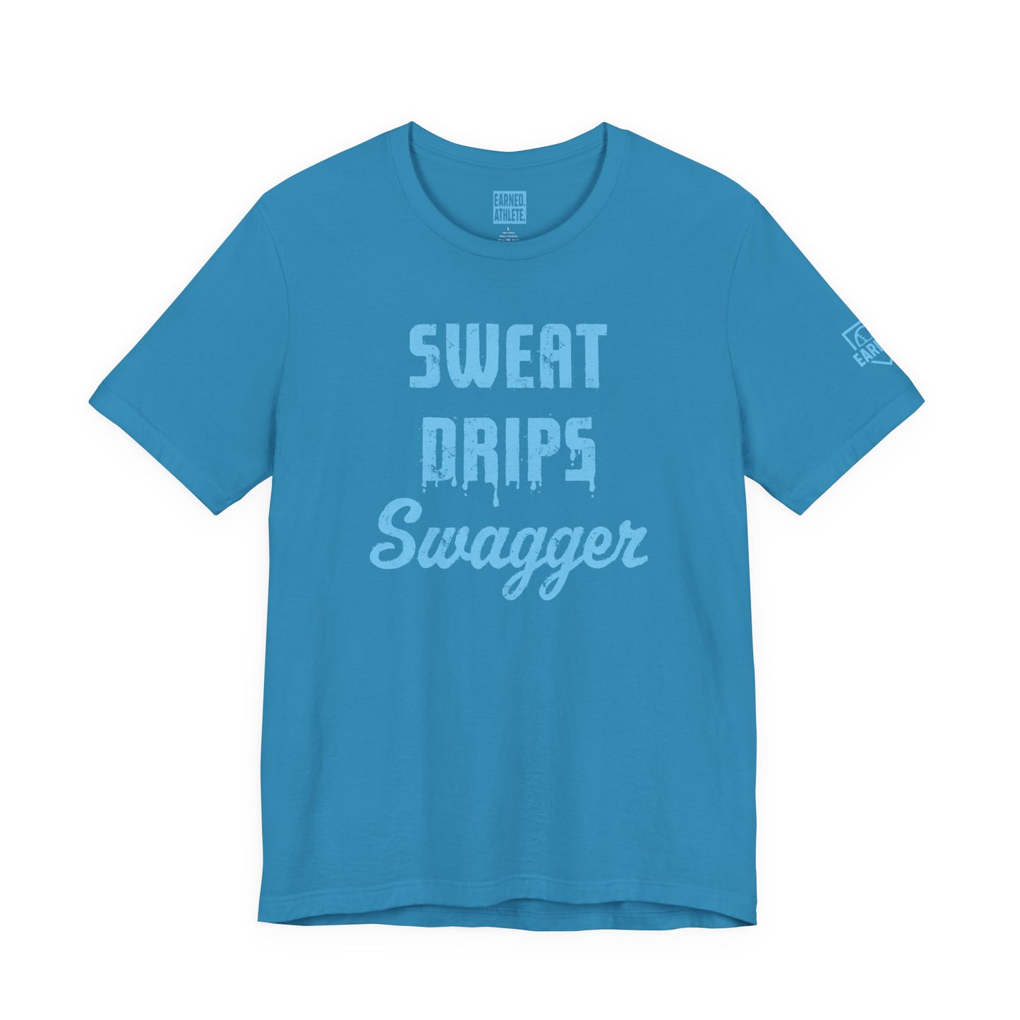 SWEAT DRIPS SWAGGER Tee (Blue Font)