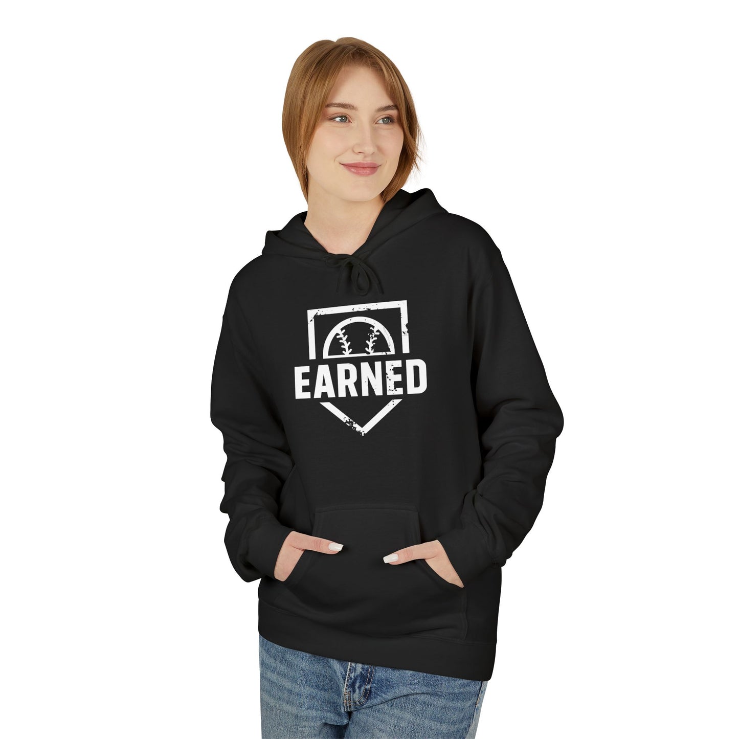 EARNED Logo Hoodie (White Font)