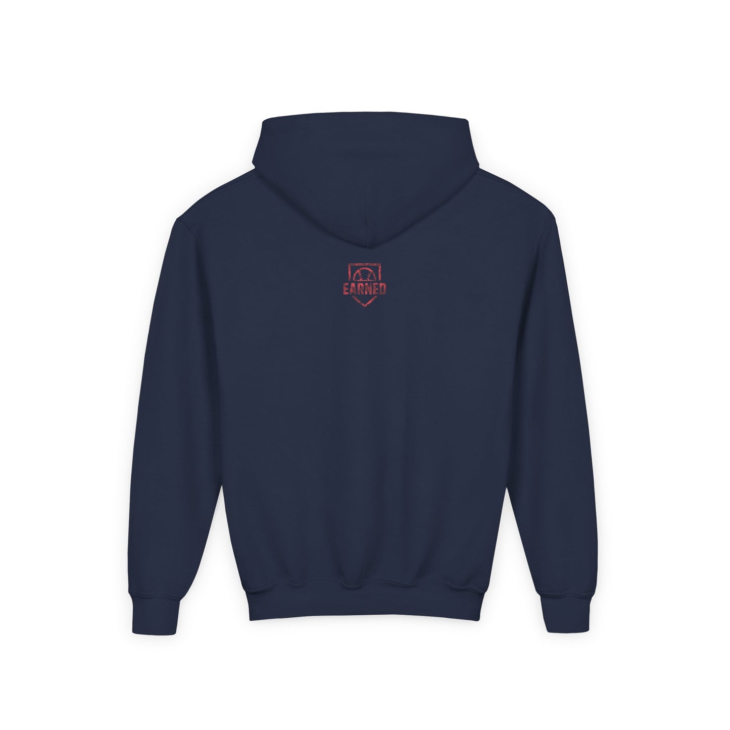 SHOWING UP ADDS UP Youth Hoodie (Red Camo Logo)