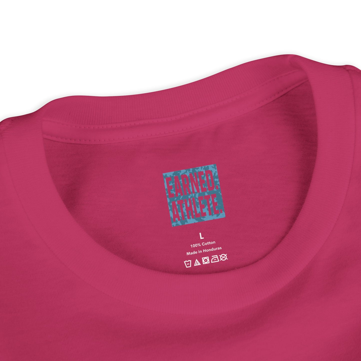 SHOWING UP ADDS UP Youth Tee (Blue Camo Font)