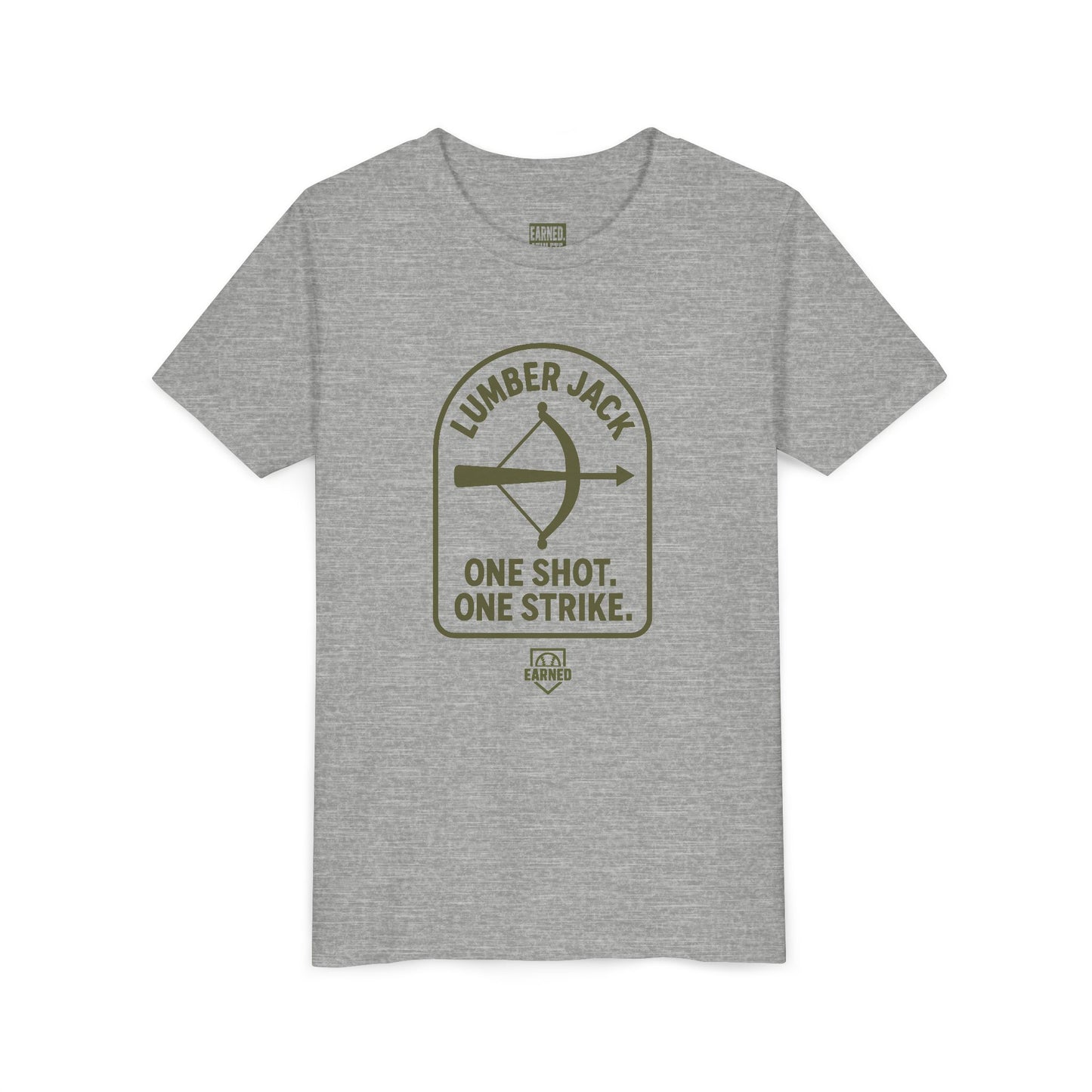 ONE SHOT. ONE STRIKE. Youth Tee – LUMBER JACK Collection
