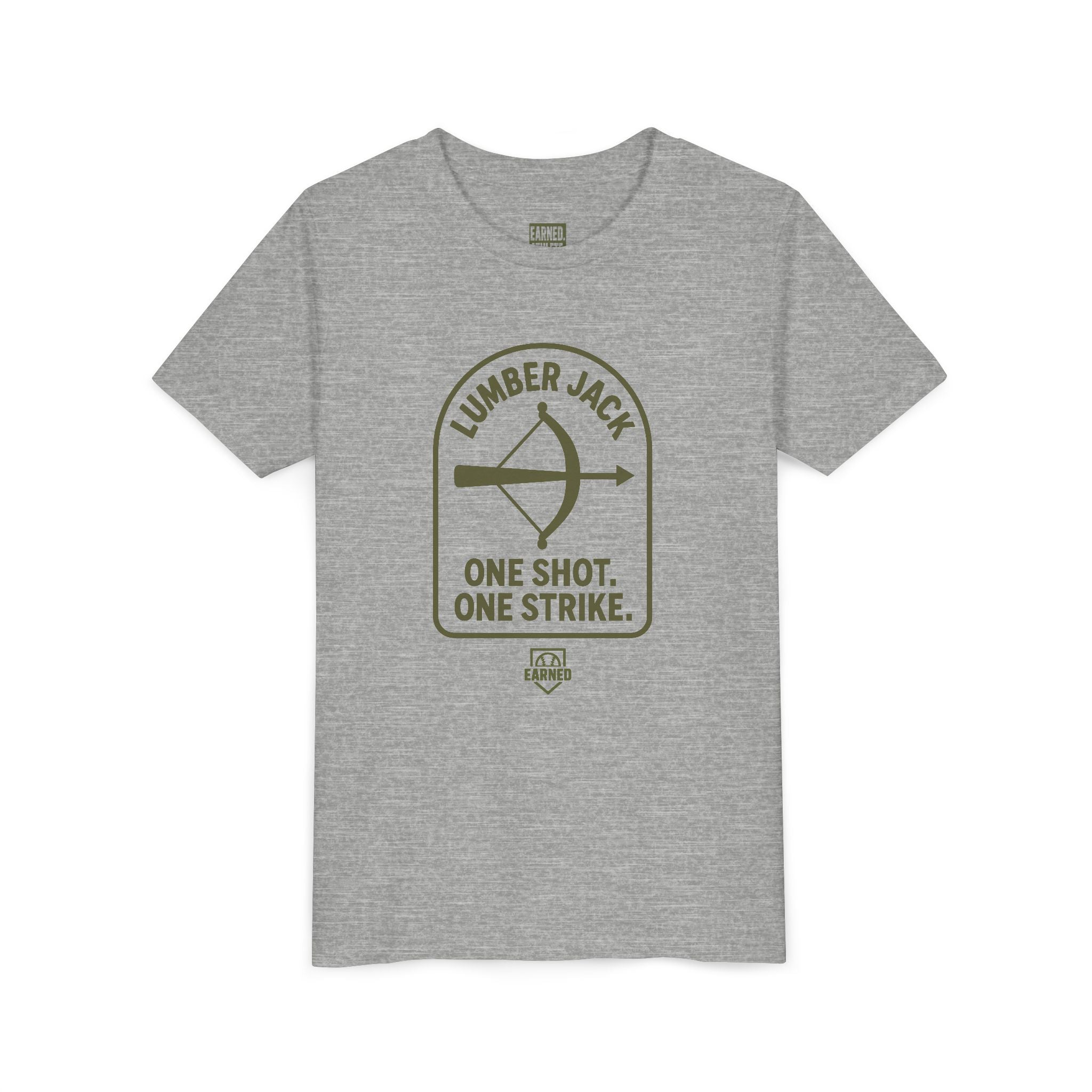 ONE SHOT. ONE STRIKE. Youth Tee – LUMBER JACK Collection