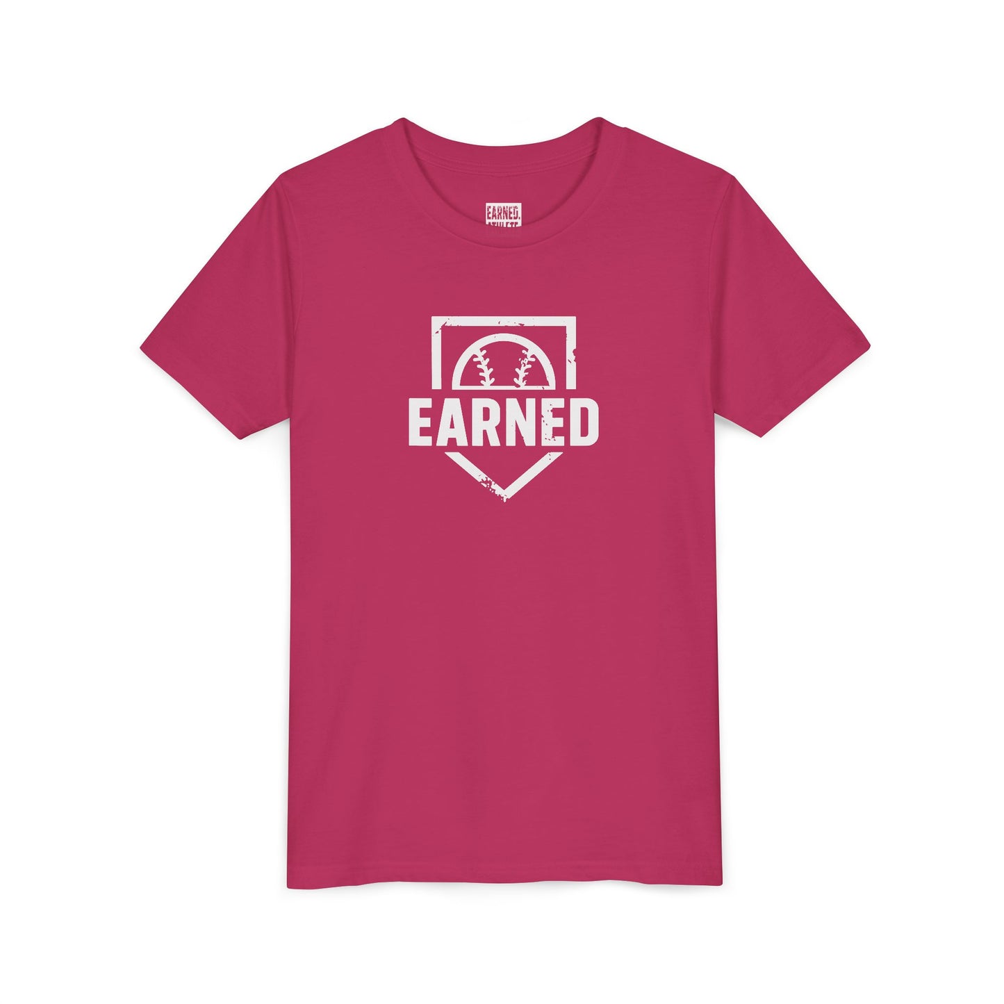 EARNED Logo Youth Tee (White Font)