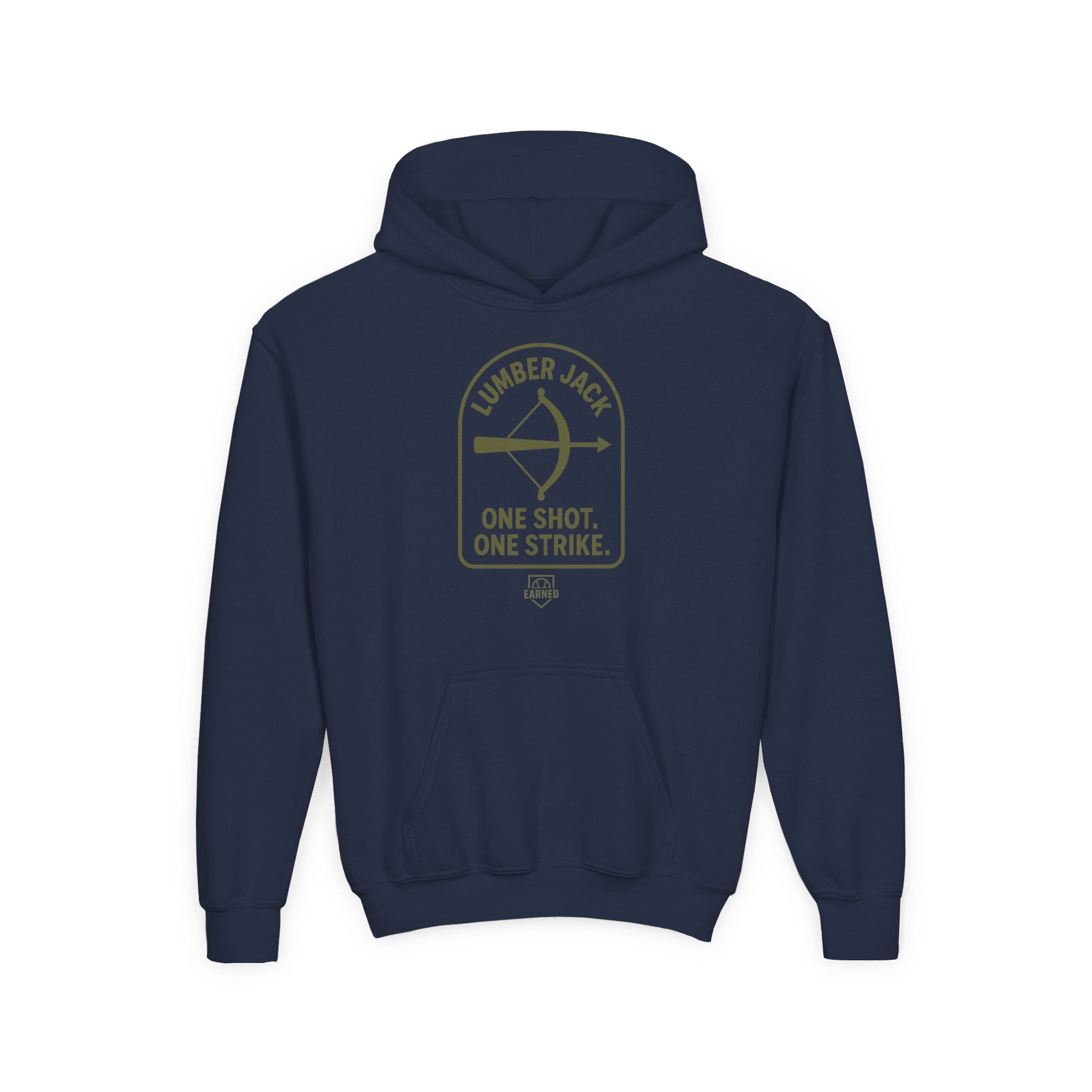ONE SHOT. ONE STRIKE. Youth Hoodie - LUMBER JACK Collection