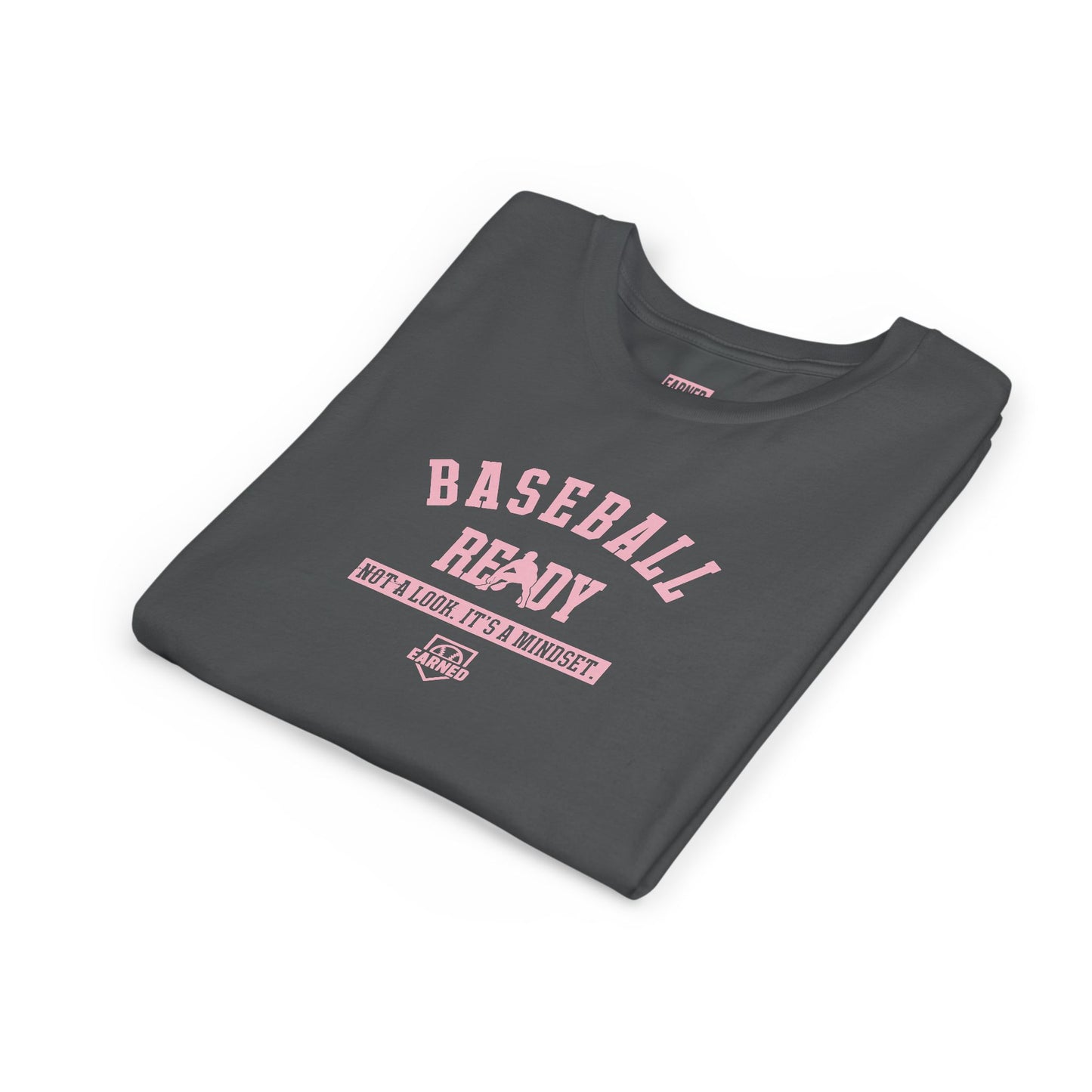 BASEBALL READY Youth Tee (Pink Font)