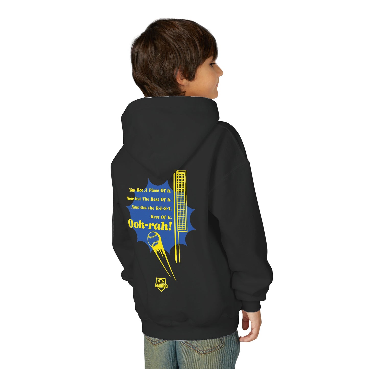 PIECE OF IT Youth Tee (Blue Logo) - DUGOUT CHANT Collection