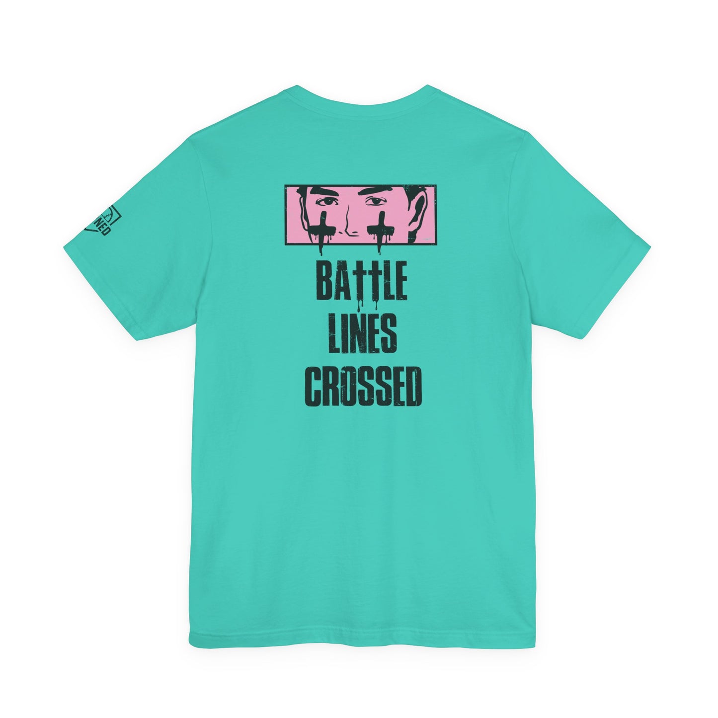 BATTLE LINES CROSSED Tee (Black Font)