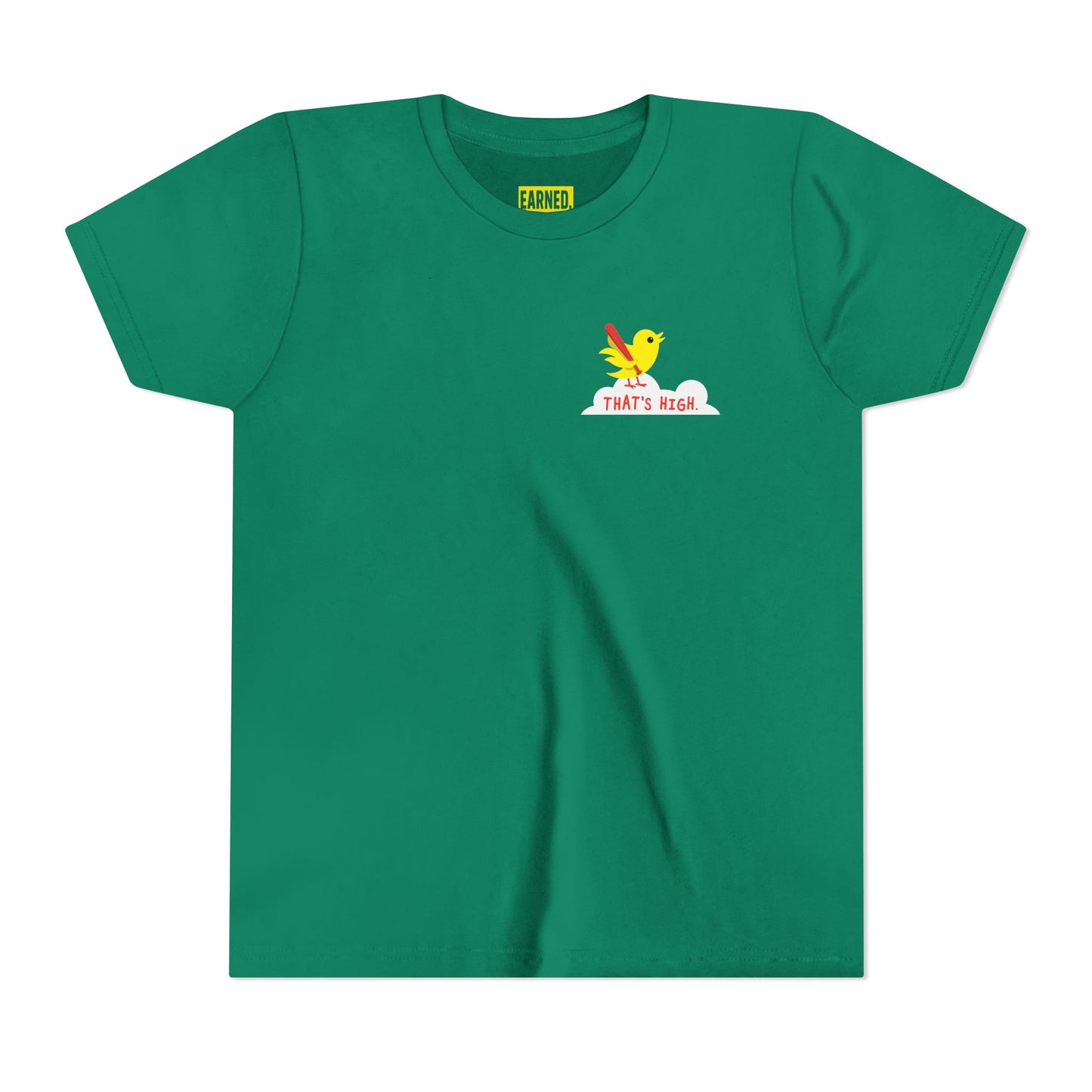 THAT'S HIGH Youth Tee (Yellow Bird) - DUGOUT CHANT Collection