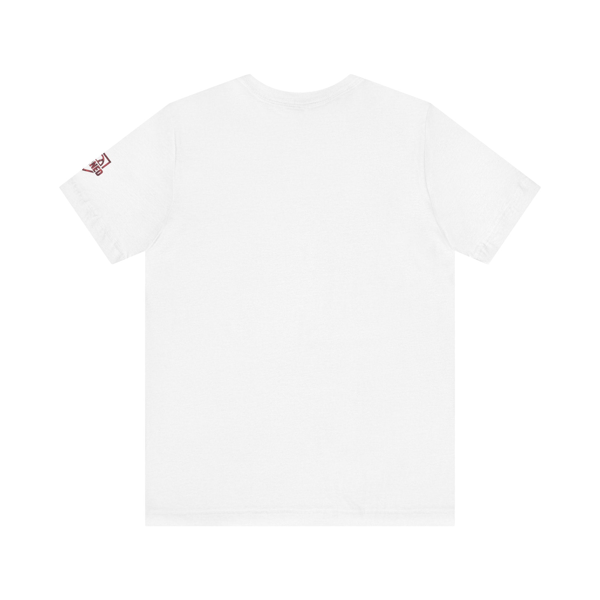 SHOWING UP ADDS UP Tee (Red Camo Font)