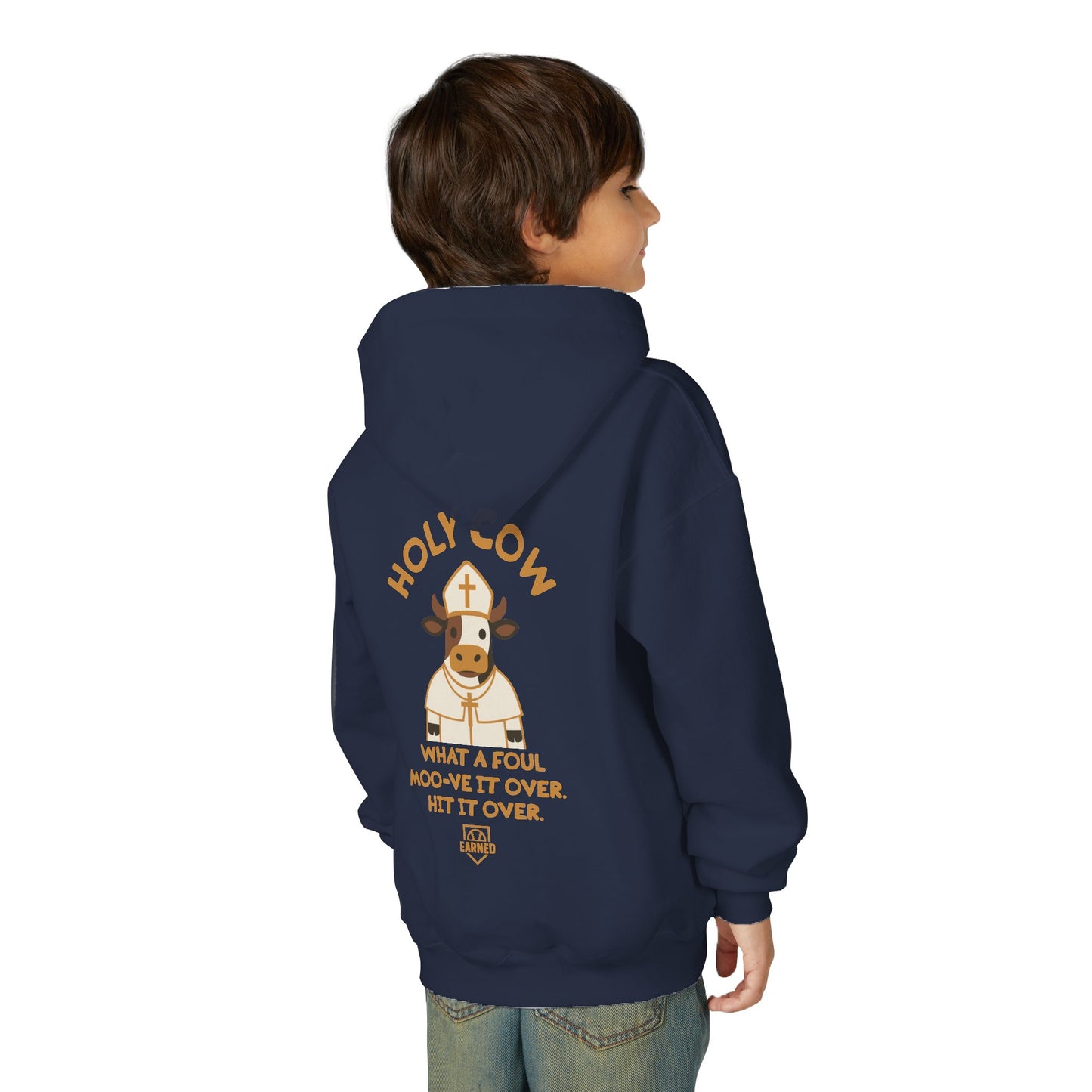 HOLY COW Youth Hoodie - DUGOUT CHANT Collection