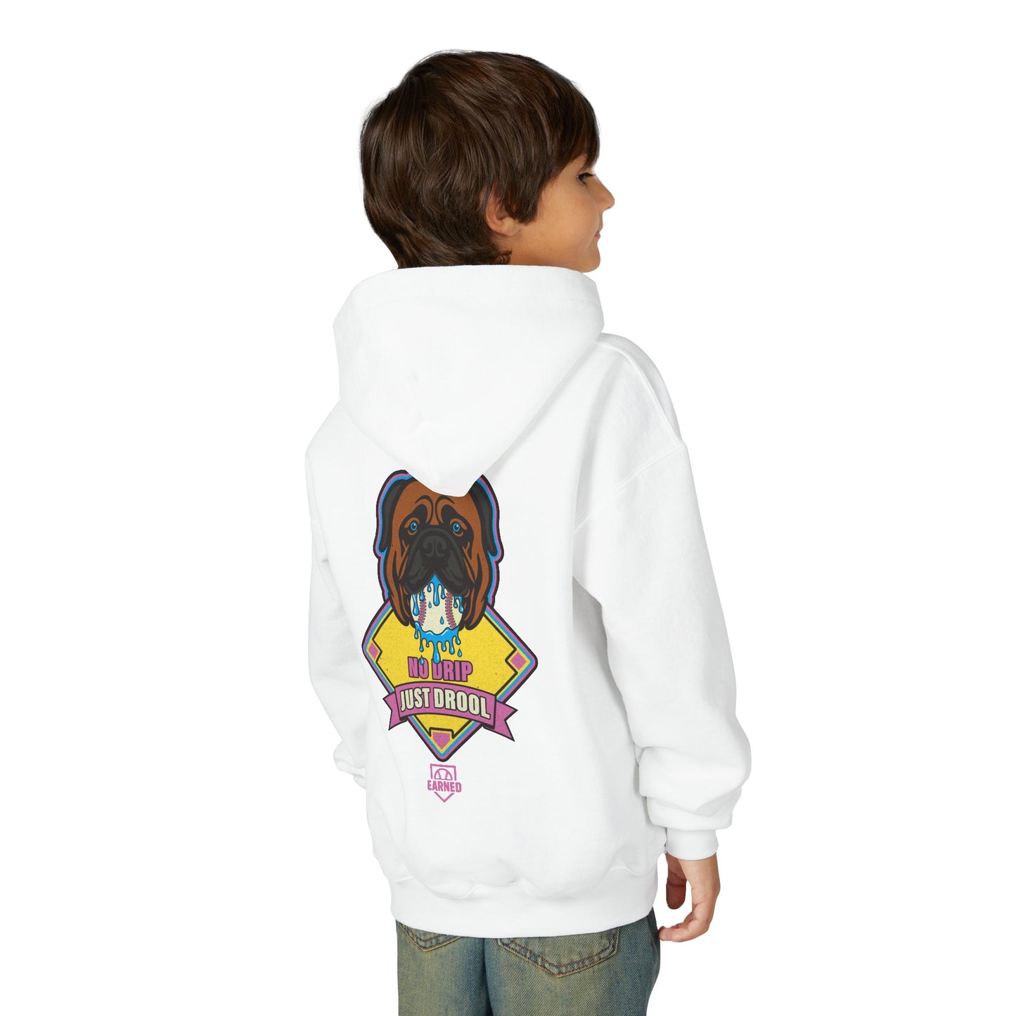 NO DRIP. JUST DROOL. Youth Hoodie - BARK PARK Collection