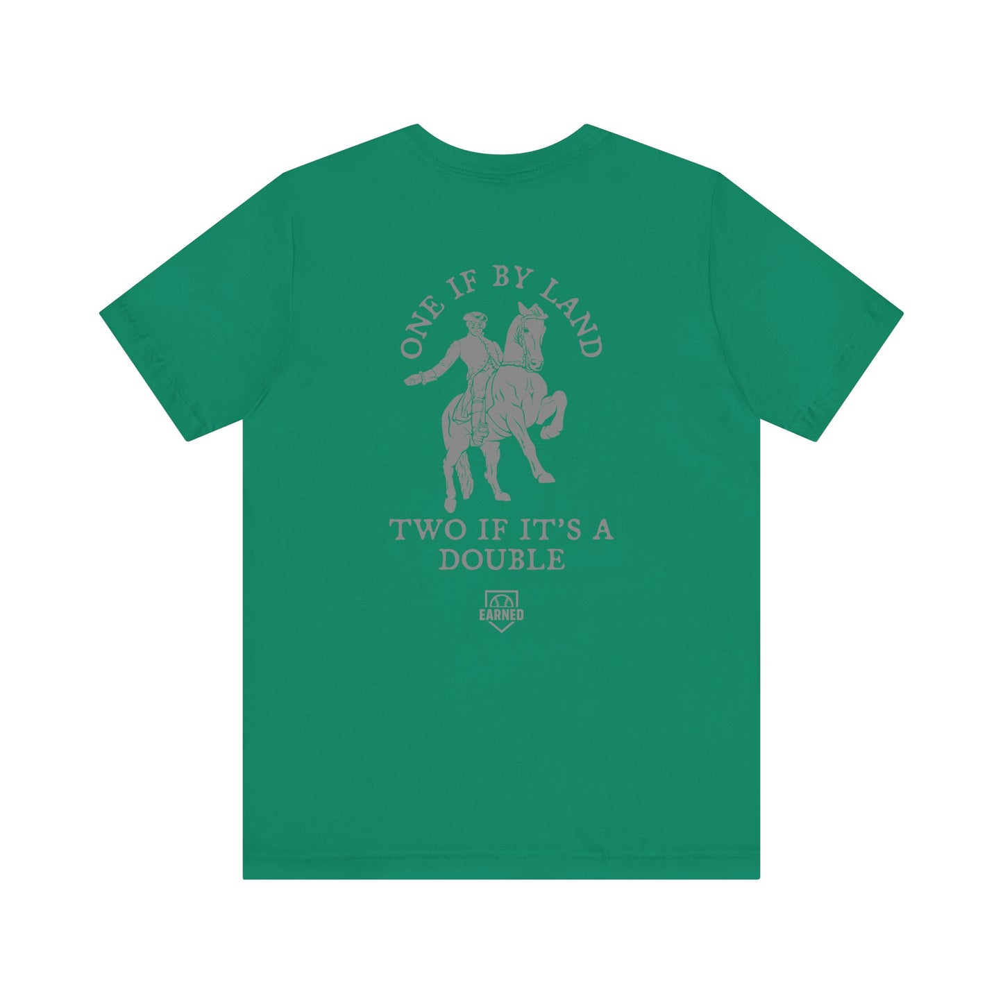 ONE IF BY LAND, TWO IF IT'S A DOUBLE Tee (Paul Revere White)