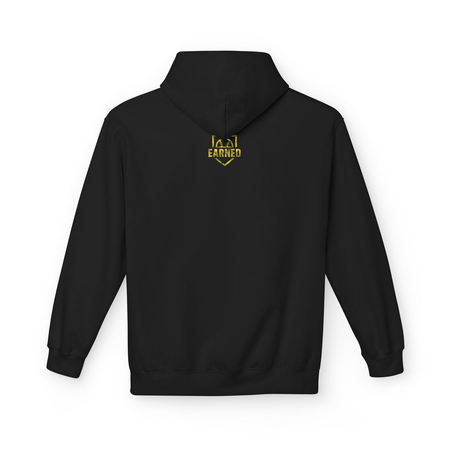 SHOWING UP ADDS UP Adult Hoodie (Yellow Camo Logo)