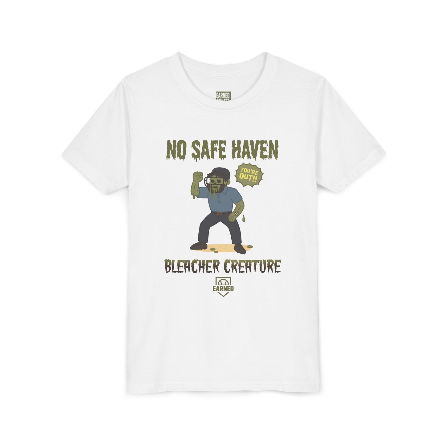 NO SAFE HAVEN Youth Tee - BLEACHER CREATURE Collection