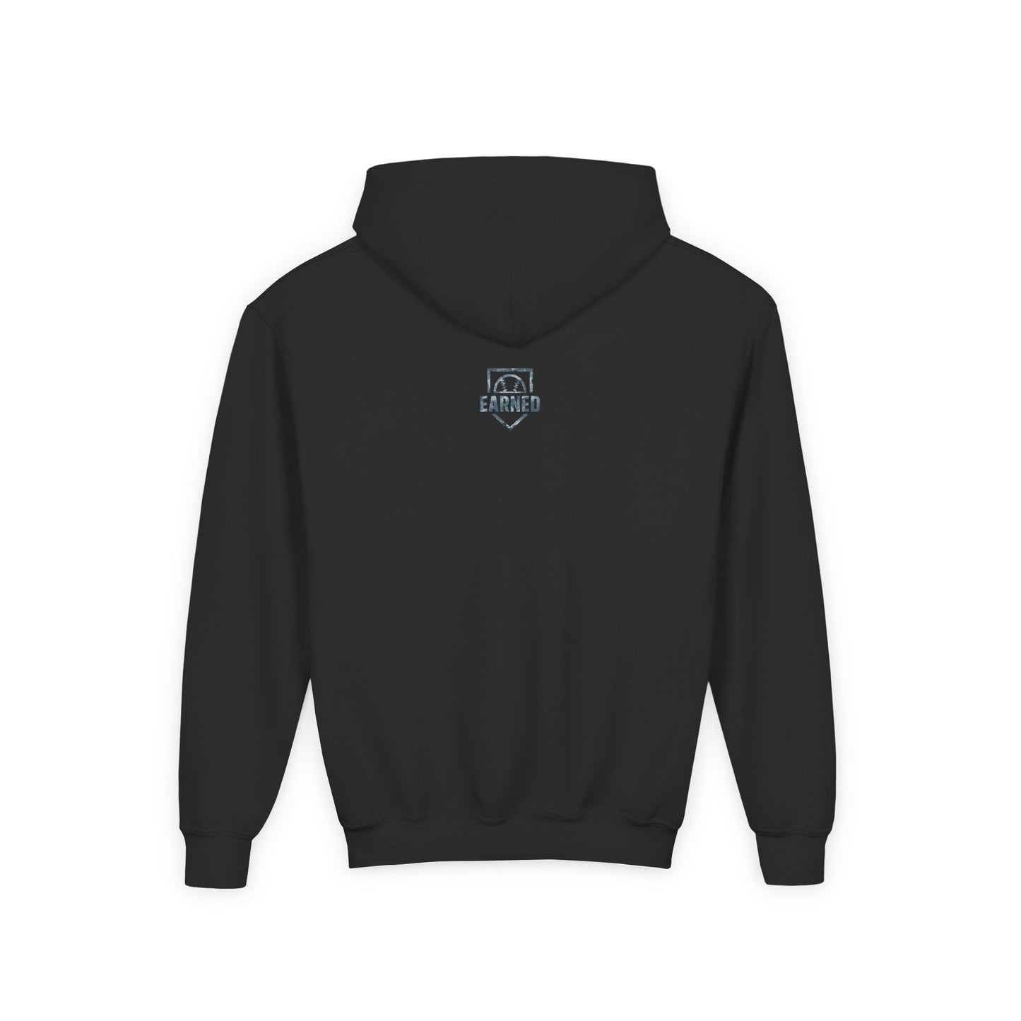SHOWING UP ADDS UP Youth Hoodie (Grey Camo Logo)