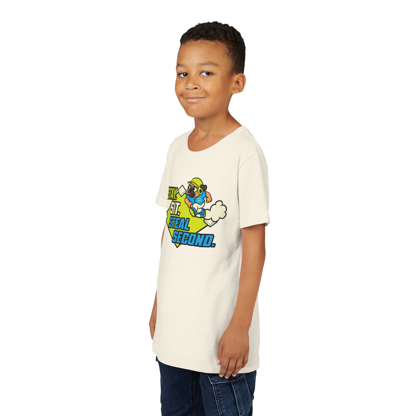 SIT. STAY. STEAL SECOND. Youth Tee - BARK PARK Collection