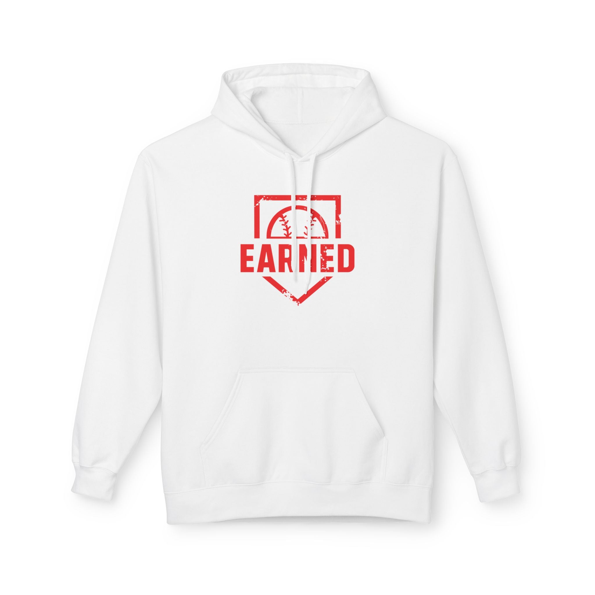 EARNED Logo Hoodie (Red Font)