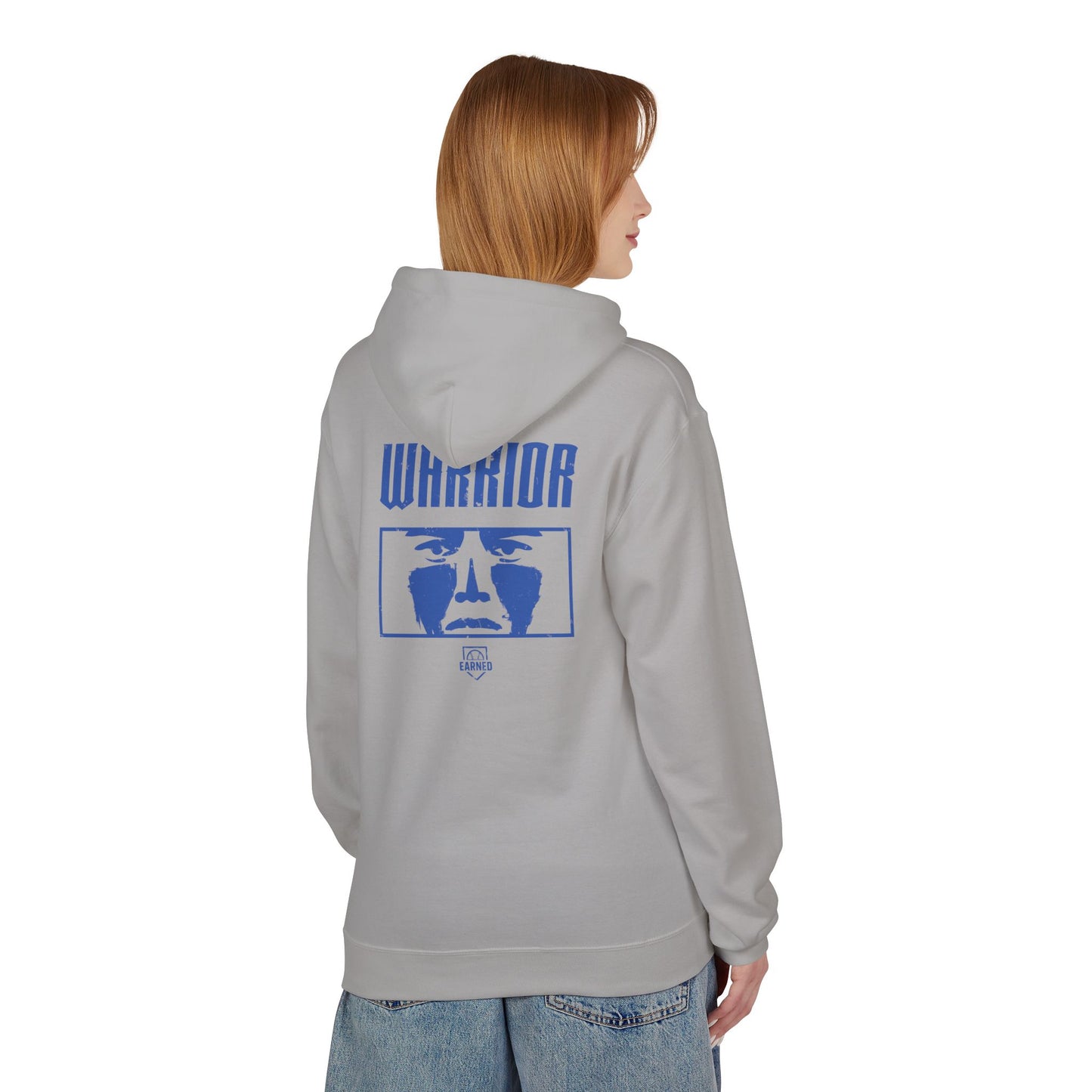 EYE BLACK NATION / WARRIOR Hoodie (Blue Font)