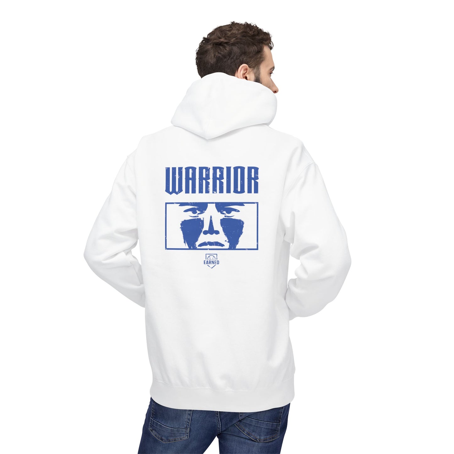 EYE BLACK NATION / WARRIOR Hoodie (Blue Font)