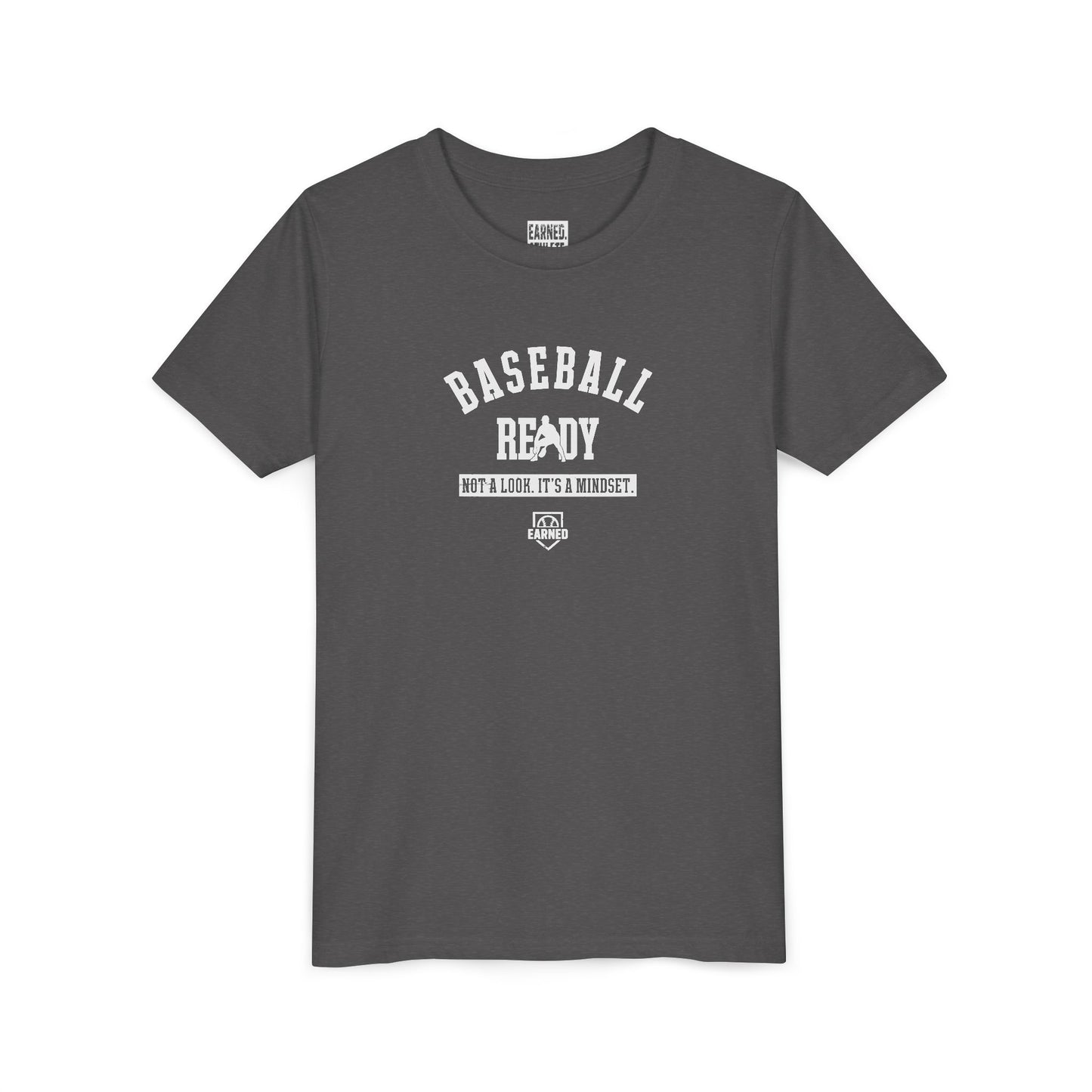 BASEBALL READY Youth Tee (White Font)