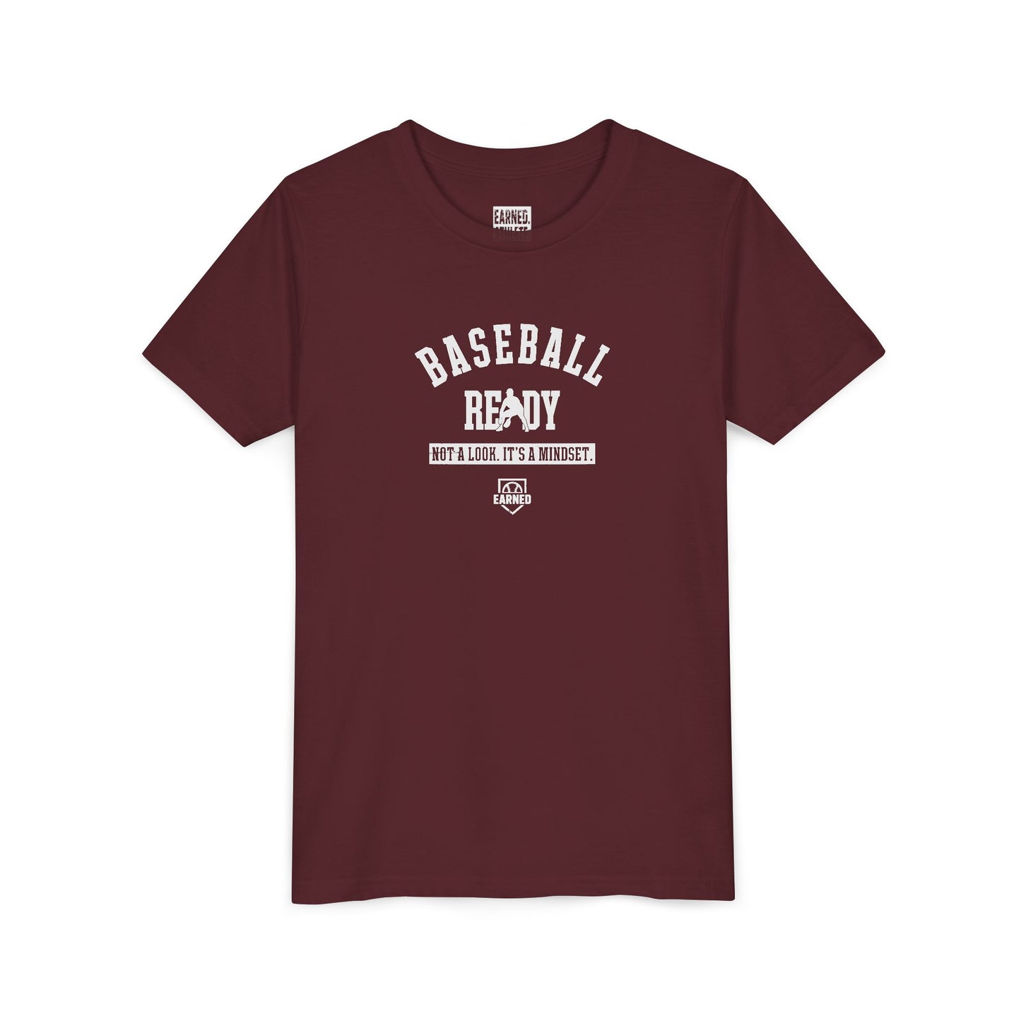 BASEBALL READY Youth Tee (White Font)