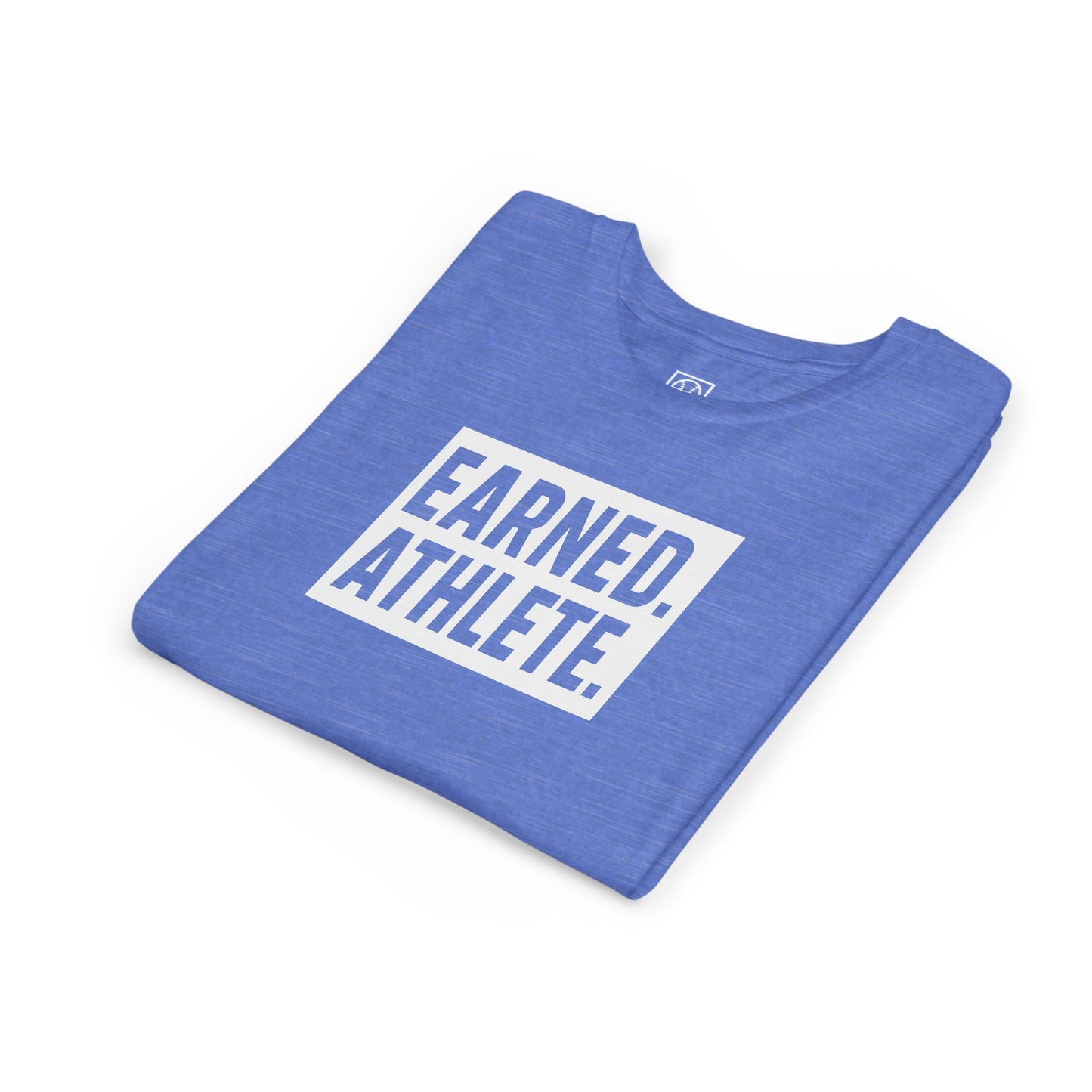 EARNED. ATHLETE. Youth Tee (White Font)