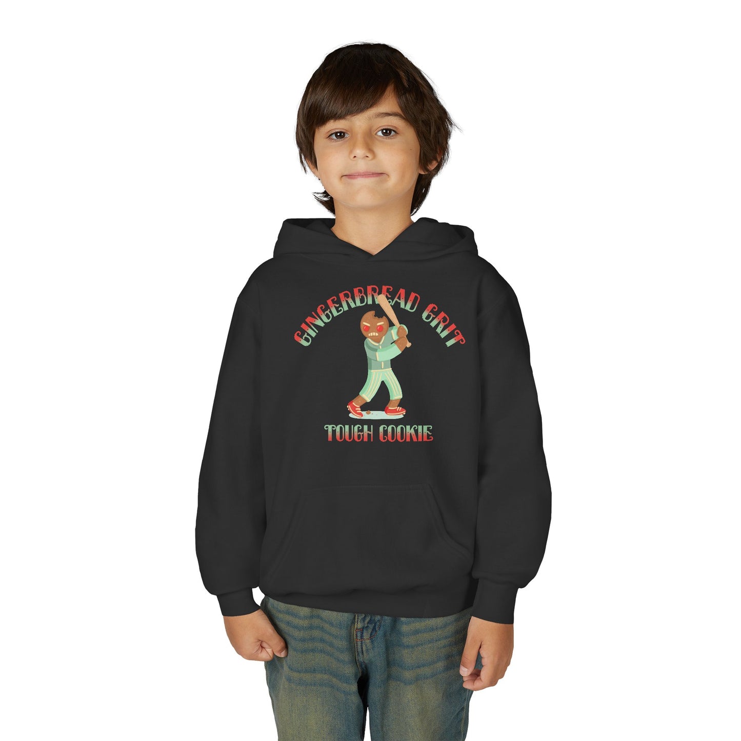 GINGERBREAD GRIT Youth Hoodie — SLEIGH SQUAD Collection