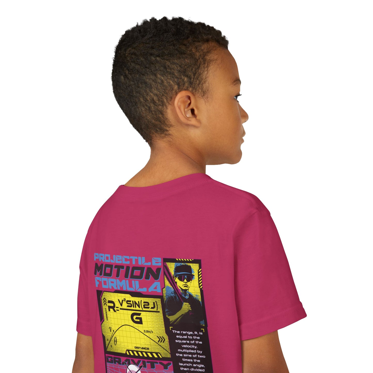 PROJECTILE MOTION FORMULA Youth Tee - BASEBALL IQ Collection