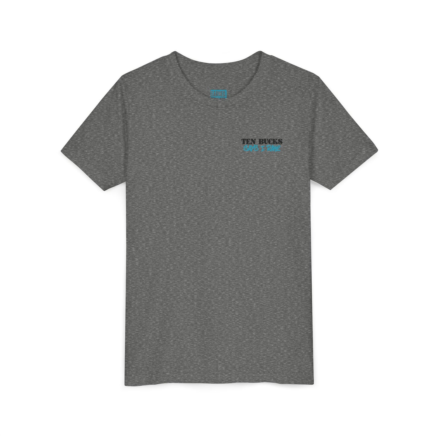 TEN BUCKS SAYS I RAKE Youth Tee (Blue Logo)