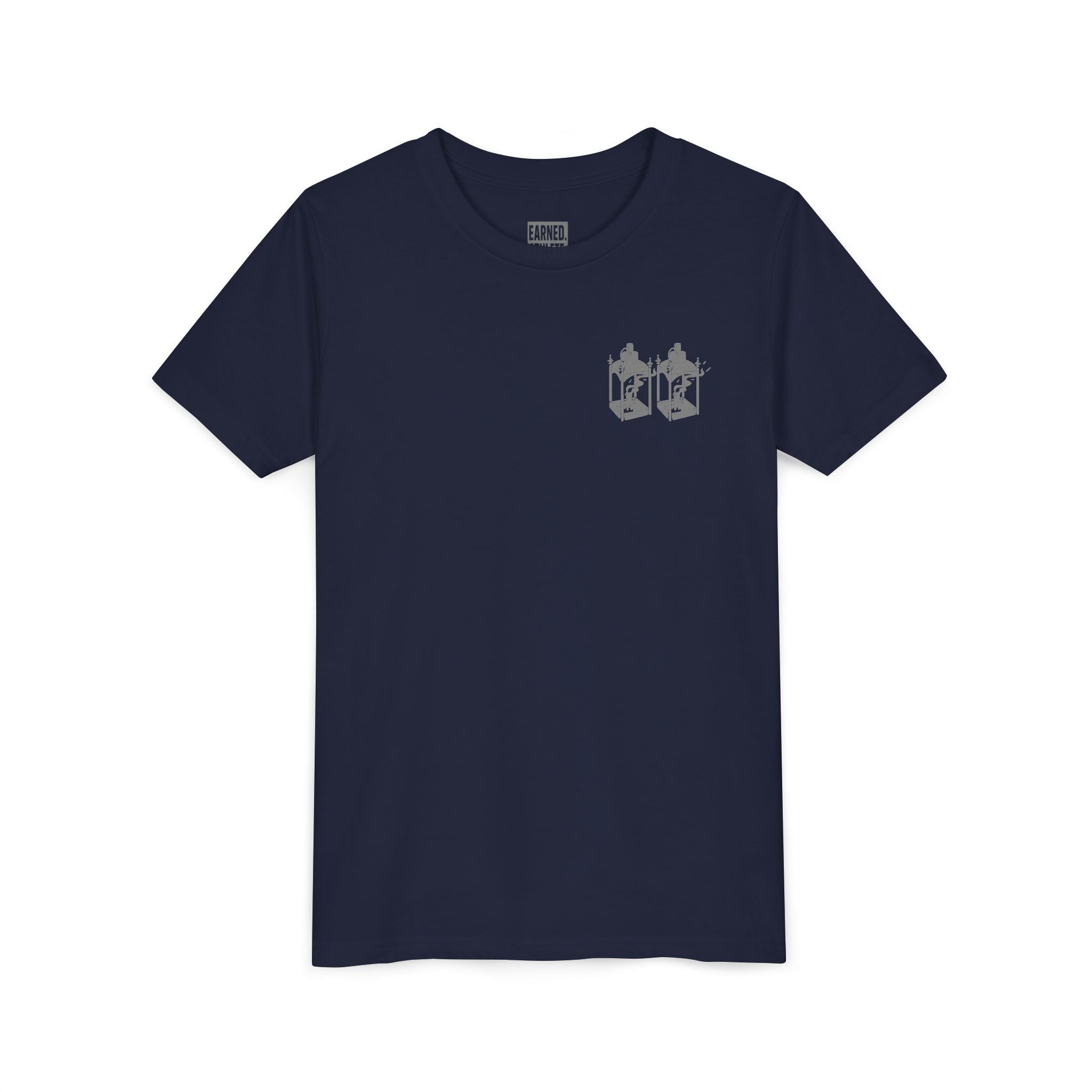 ONE IF BY LAND, TWO IF IT'S A DOUBLE Youth Tee (Paul Revere Grey)