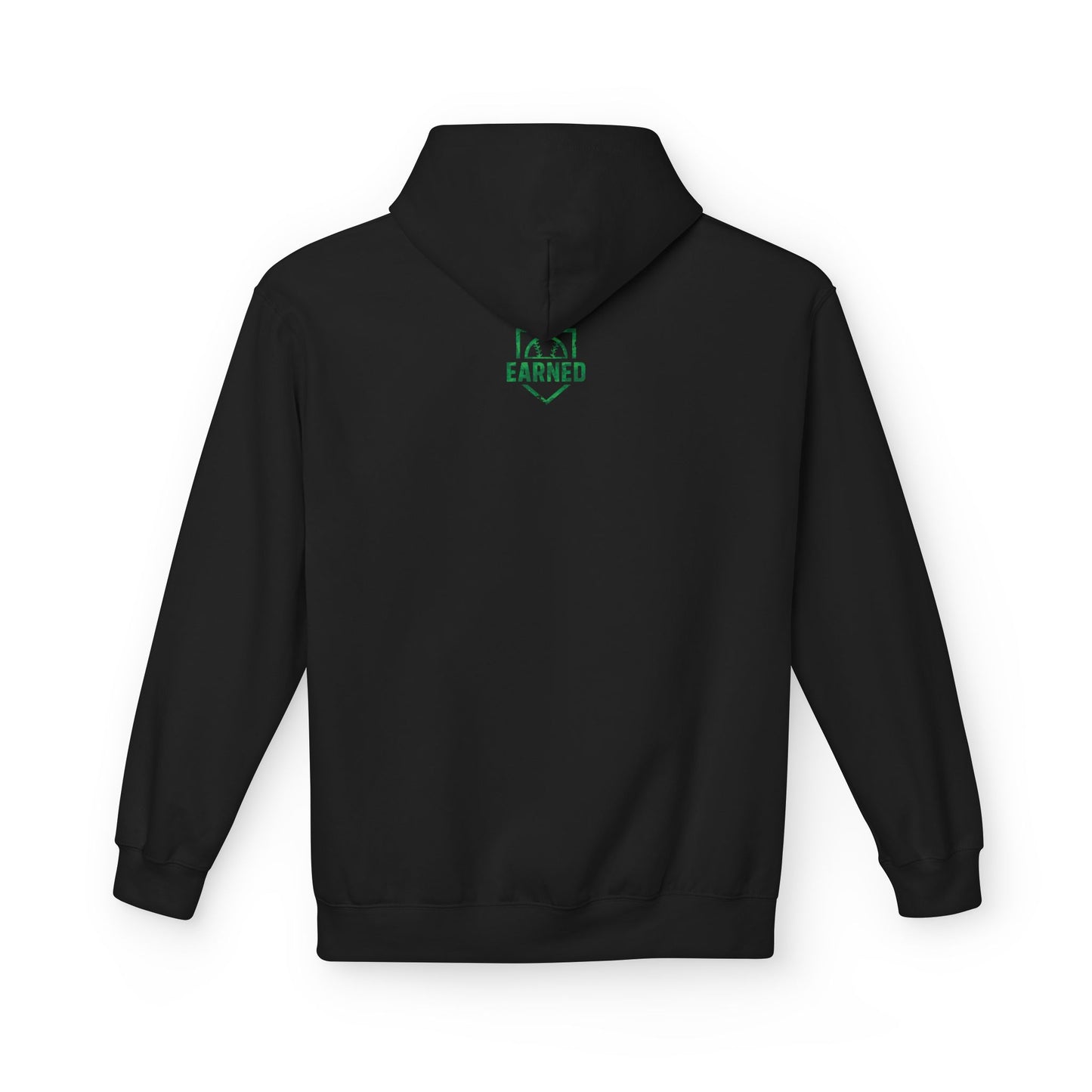SHOWING UP ADDS UP Adult Hoodie (Green Camo Logo)