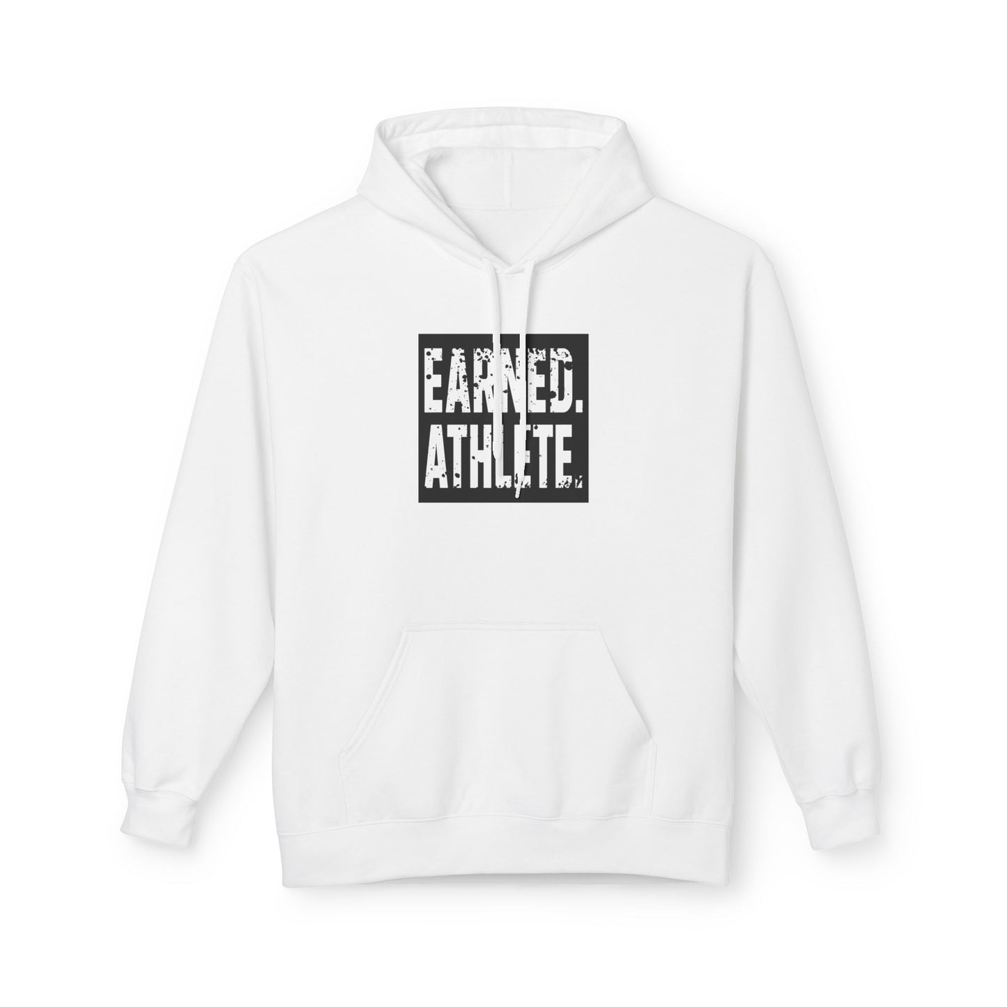 EARNED. ATHLETE. Hoodie (Black Logo)