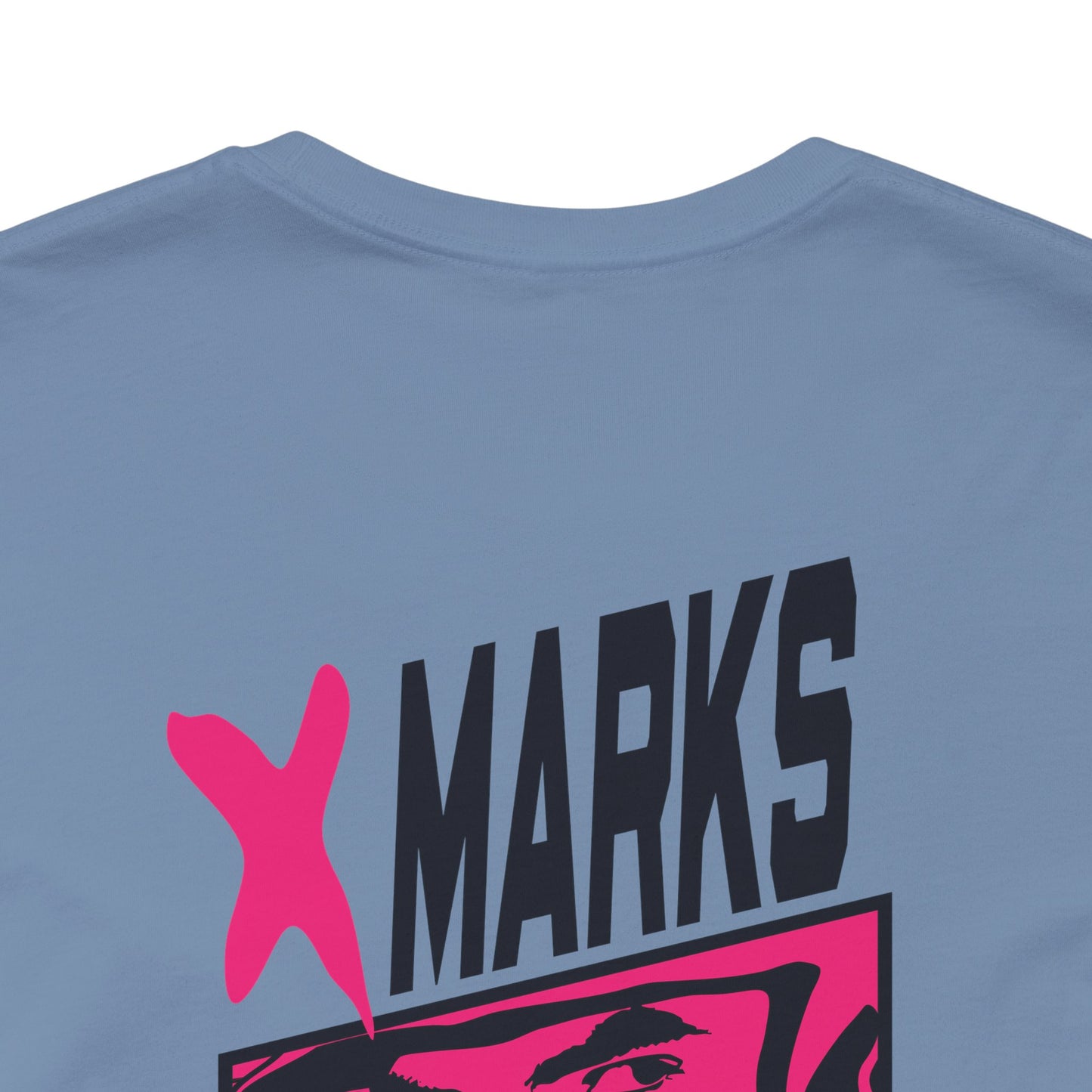 X MARKS THE GRIT Tee (Pink X, Black Font)